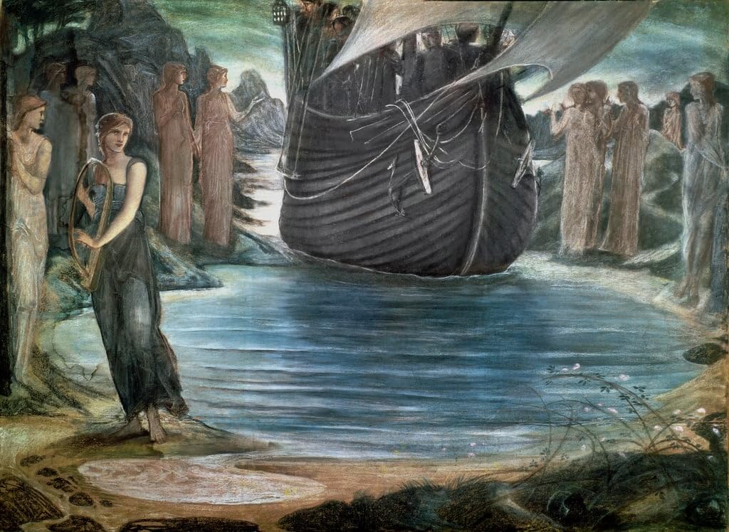 Affiche les Sirènes Edward Burne Jones grand format déco mur - 5
