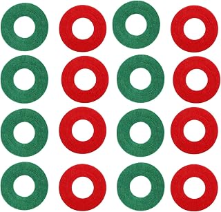 16 PCS Battery Terminal Anti-Corrosion Washers, 8 Red & 8 Green Extra Thick Fiber Gaskets - Prevent Acid Leak Damage, Universal Fit for Car, Truck, Boat 6V & 12V Batteries
