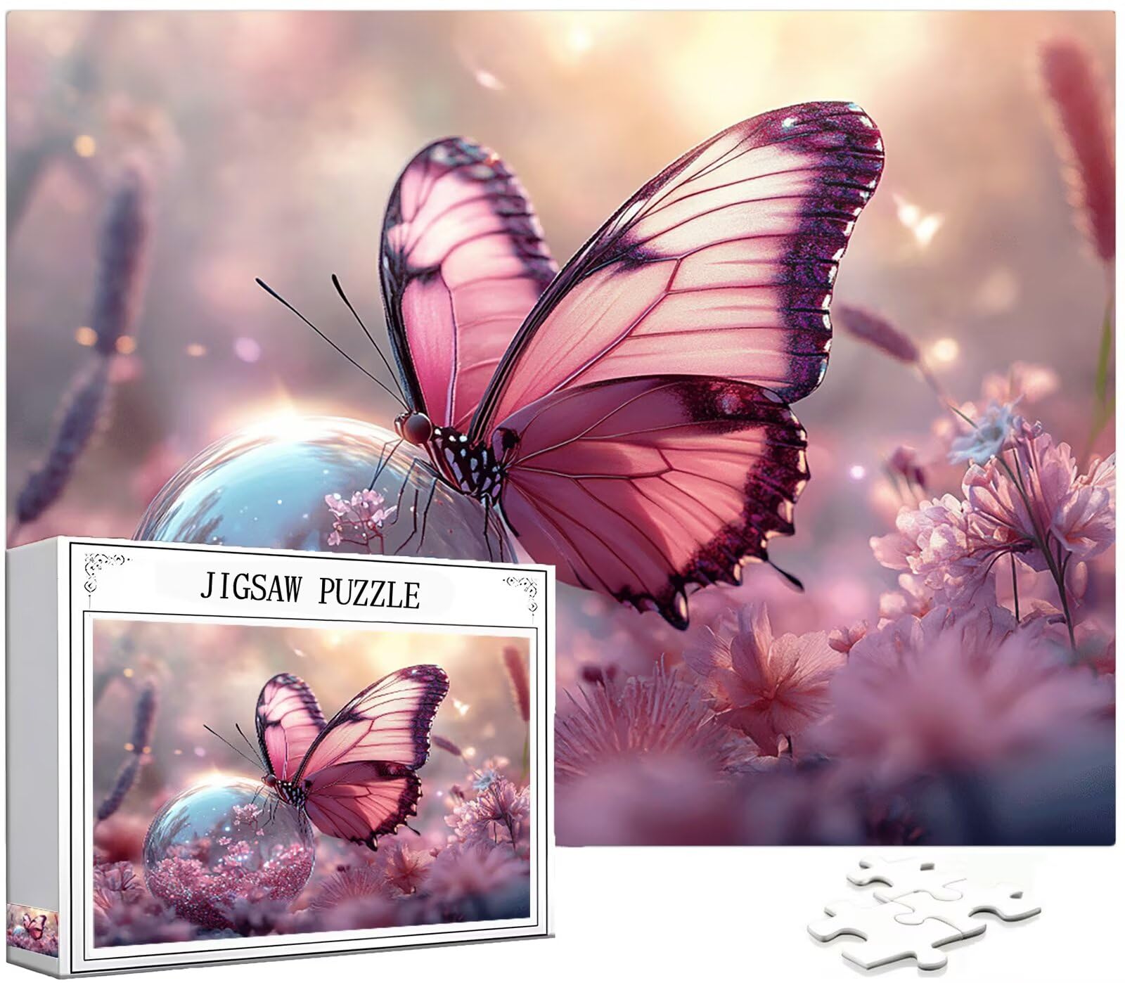 Puzzle dla dorosłych, 5000 szt., puzzle motylkowe, kryształowy wzór, drewniane puzzle, gry edukacyjne, wyzwanie, rękodzieło dla dorosłych, z pudełkiem na prezent, dekoracja ścienna do pokoju domowego