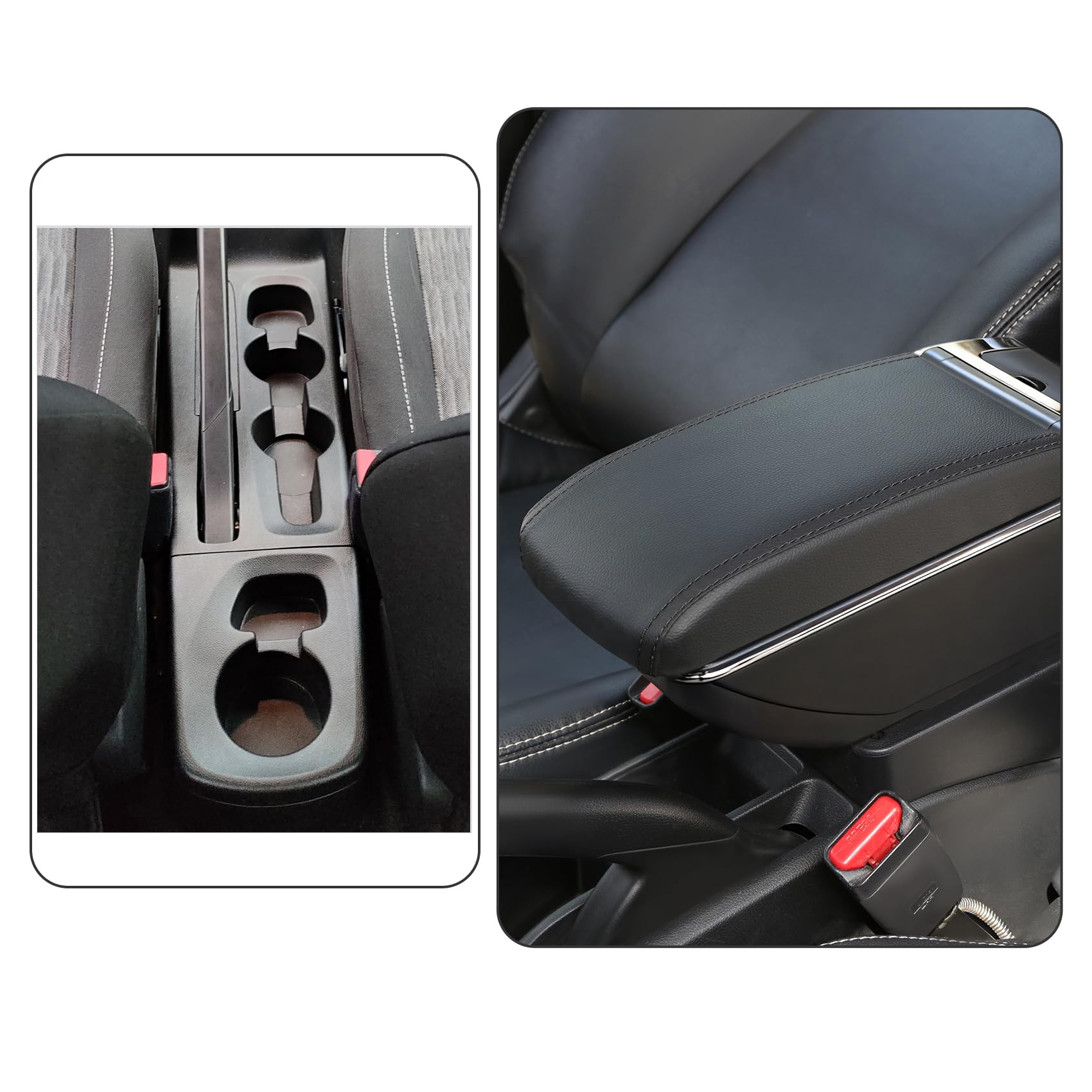 YJYWZH per Opel Corsa F 2020-2025 Braccioli Doppio Strato Grande Contenitore con Portabevande