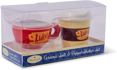 Miniatura 27 de Silver Buffalo El mejor jefe y asistente del gerente regional del salero y pimentero de cerámica de The Office World's La Oficina