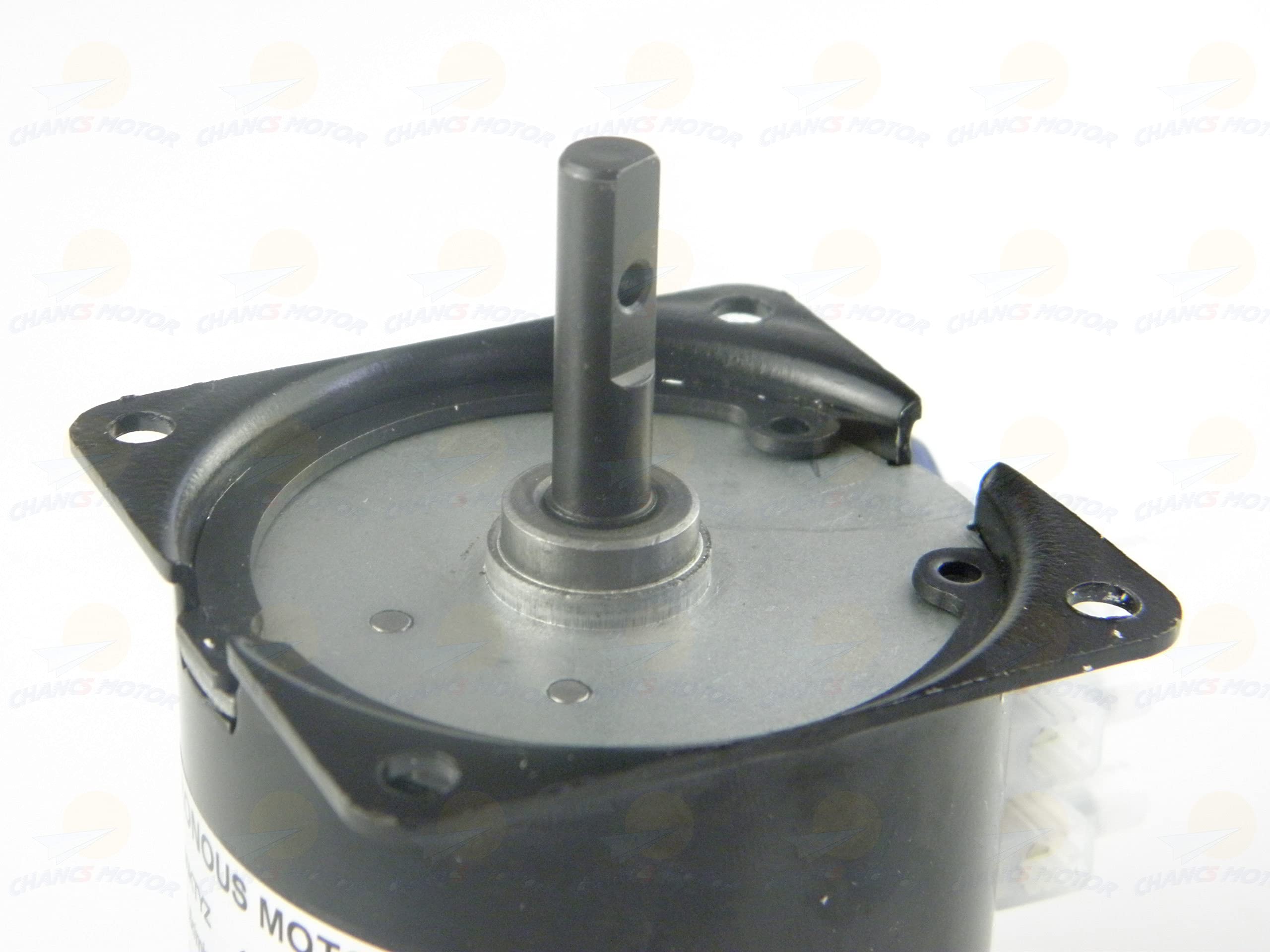 CHANCS Getriebe Motor Kleiner MotorMetallgetriebe für Drehspieß 60KTYZ 220V AC 5r/min Getriebe Elektromotor mit Motorhalter und EU-Netz-Verlängerungskabel