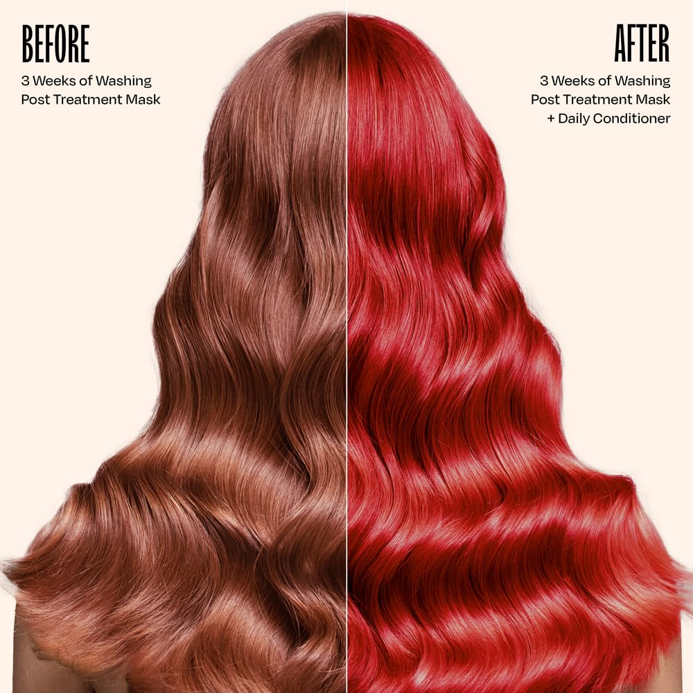 Overtone Daily Color Depositing Conditioner for Hair, Ruby Red:Temporary Pigment with Shea, Coconut & Avocado Oils, Hydrating, Vegan & Cruelty-Free, All Hair Types, 4.5oz. - Image 3