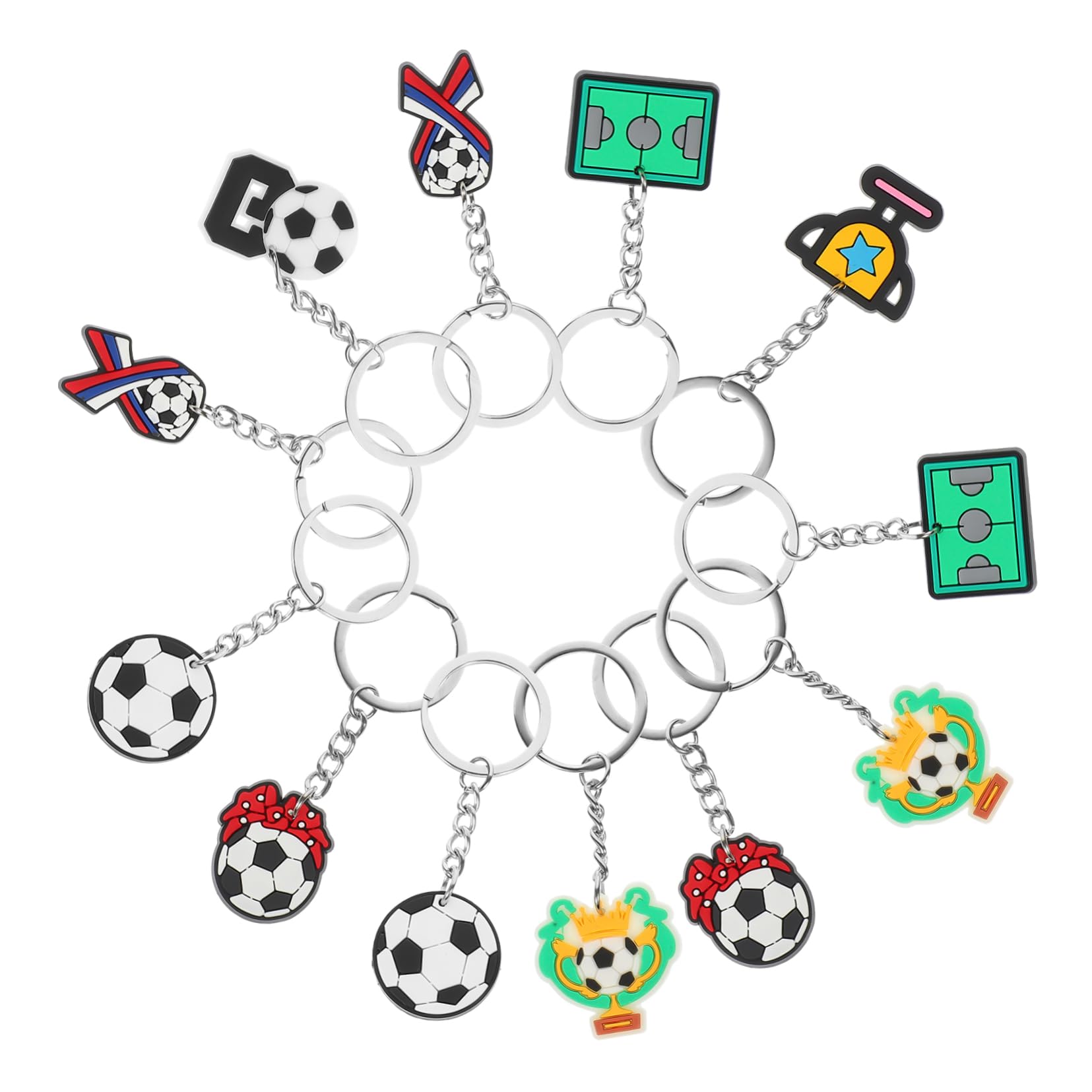 ibasenice Llavero Pelota Deportiva Keychains Recuerdo Para El Futbol Llaveros De Futbol Llavero Novedad Colgante De Mochila De Fútbol Pegamento Blando De Pvc
