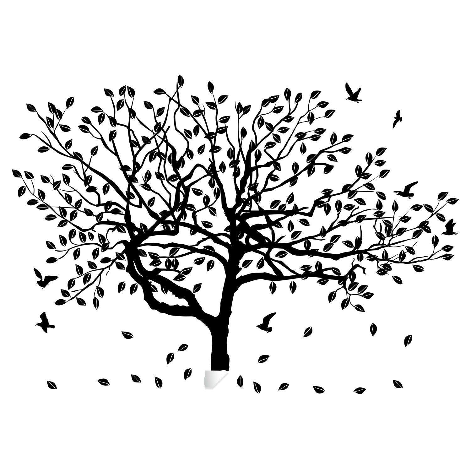 Sticker mural en vinyle Motif arbre 102 x 74 cm