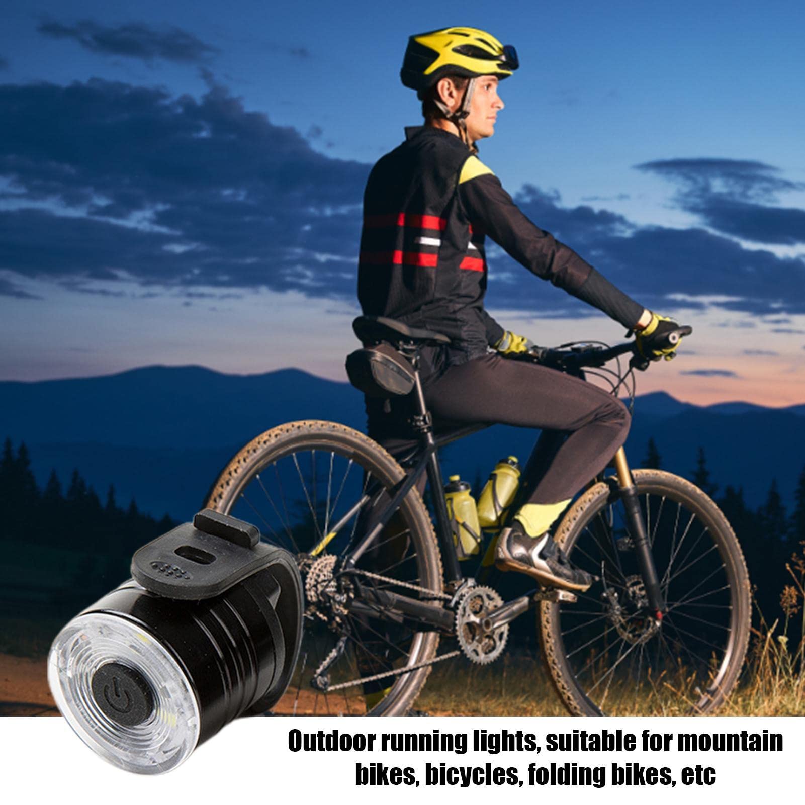 Luce Bici Ricaricabile USB Luce Posteriore Bici Ricaricabile Con