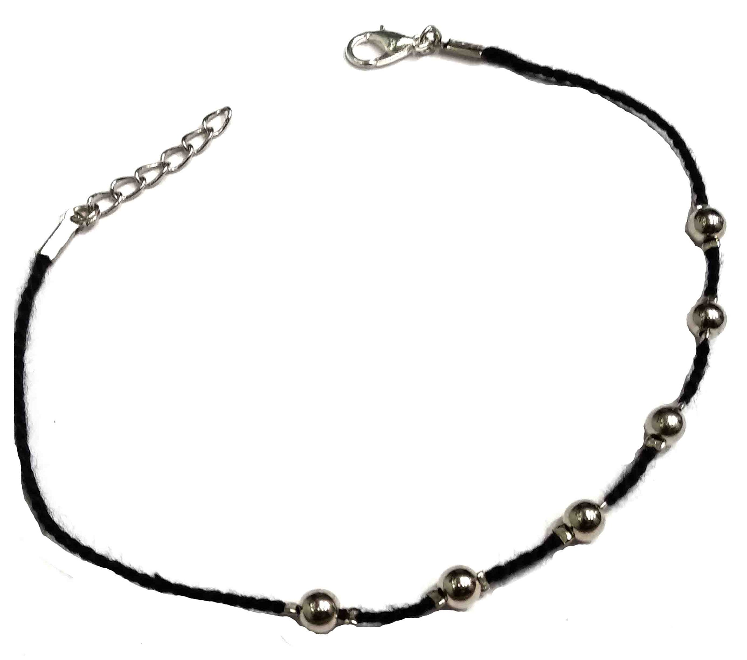 Gurjai Black Thread Anklet with Carving Oxdized Beads for Women (B078PL3FK5) Amazon Price History, Amazon Price Tracker