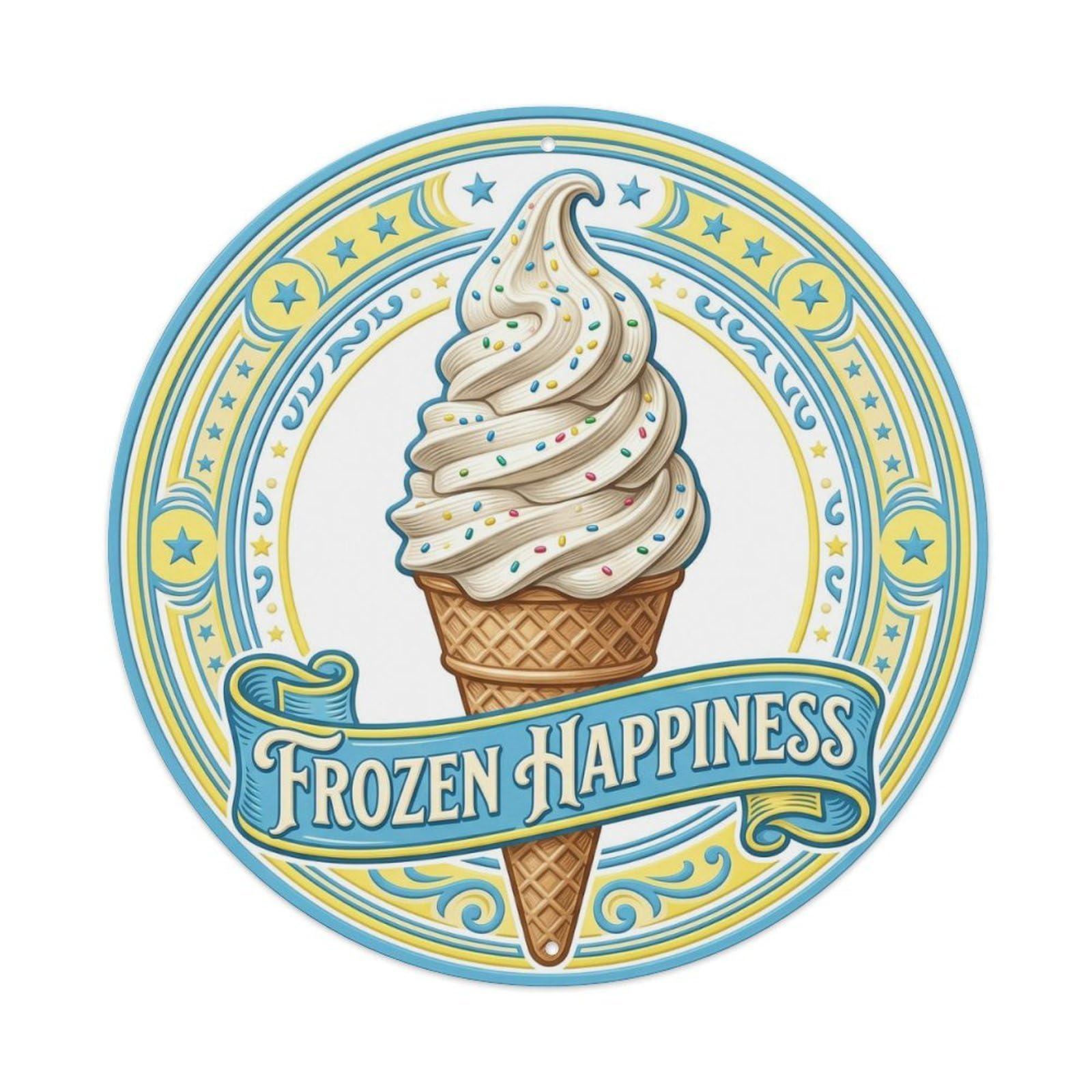 Frozen Happiness Kitchen Wall 2 Metal Tin Sign