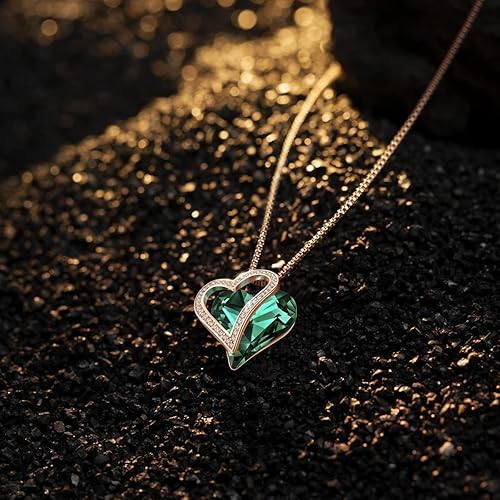 Miniatura 2 de Love Heart Pendant Necklaces for Women Crystals Jewelry Gifts for Women Her Girlfriend Mother's Wife Christmas Birthday Anniversary Valentines Day