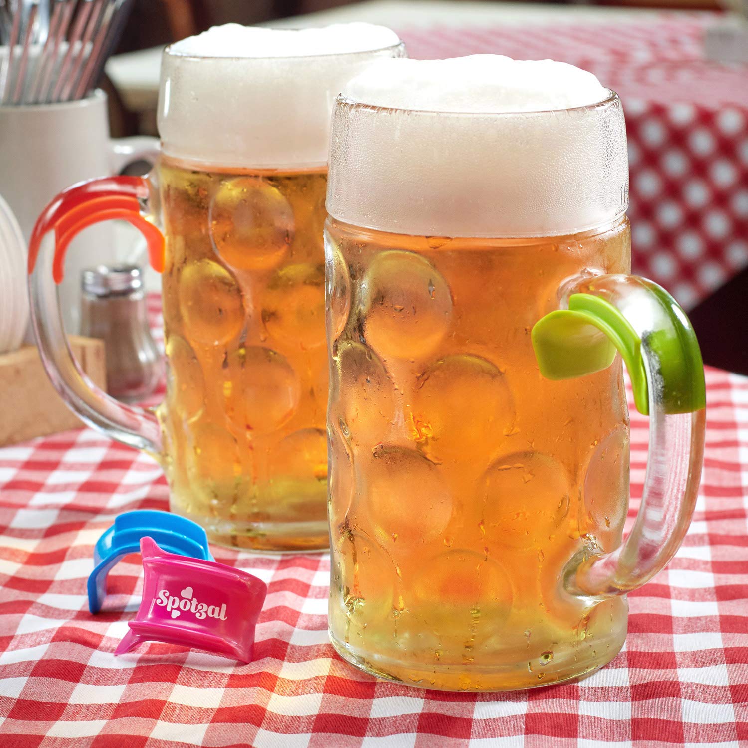 Lausbua Kiwi HOBDEE - Adattatore Per Boccale Di Birra, Segnaposto Salvamano Originale Per Oktoberfest