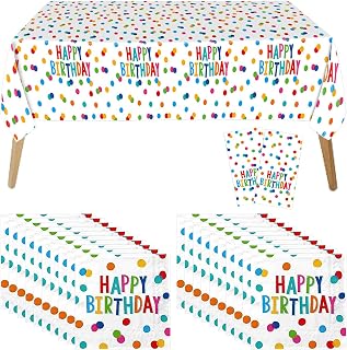 2 Manteles De Lunares, 20 Toallas De Papel De Lunares, Suministros De Decoración De Feliz Cumpleaños, Manteles Rectangulares Simples, Suministros De Mesa para Fiestas De Cumpleaños Infantiles.