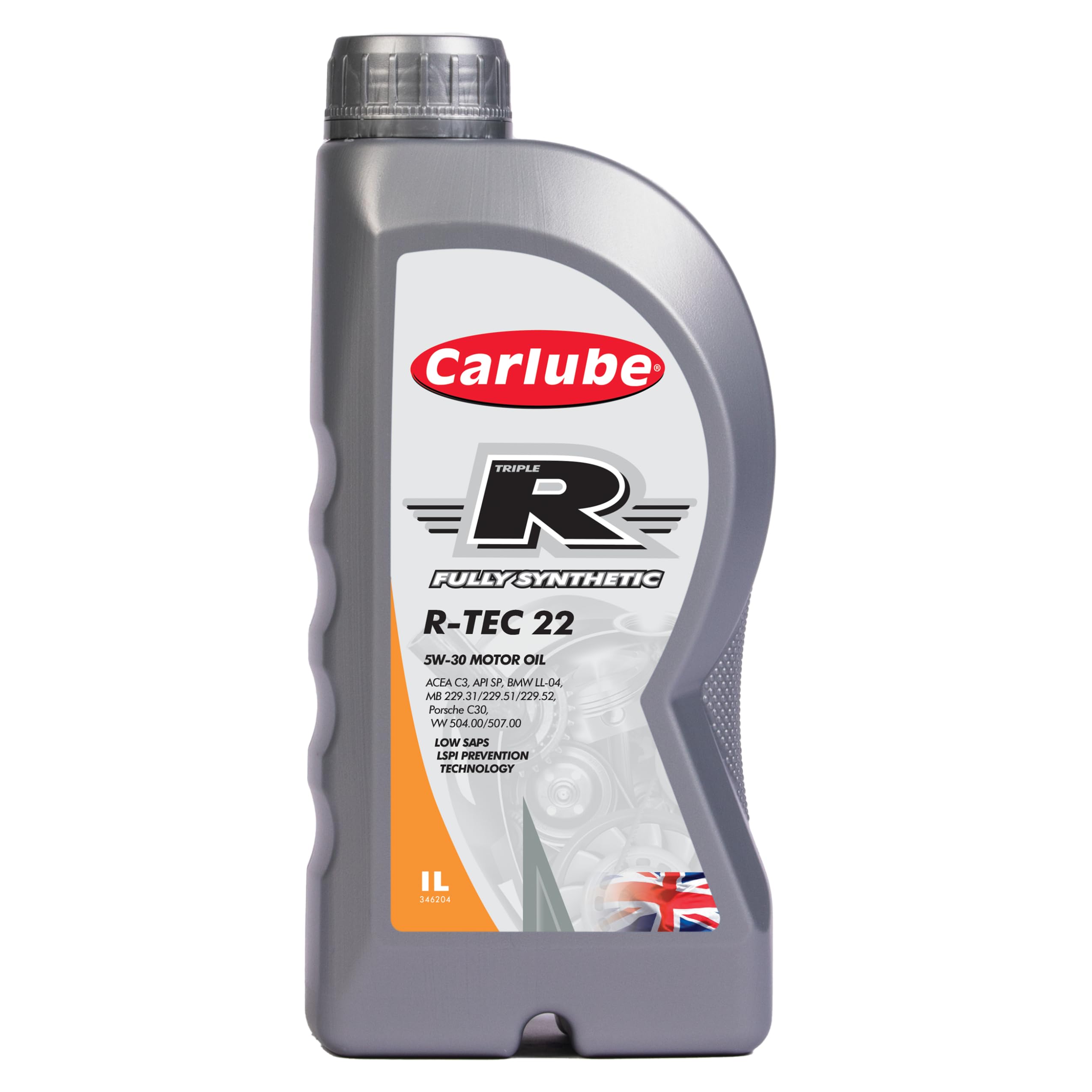 Carlube Triple R 5W-30 Vw Fully Synthetic Engine Oil R-Tec 22 1L