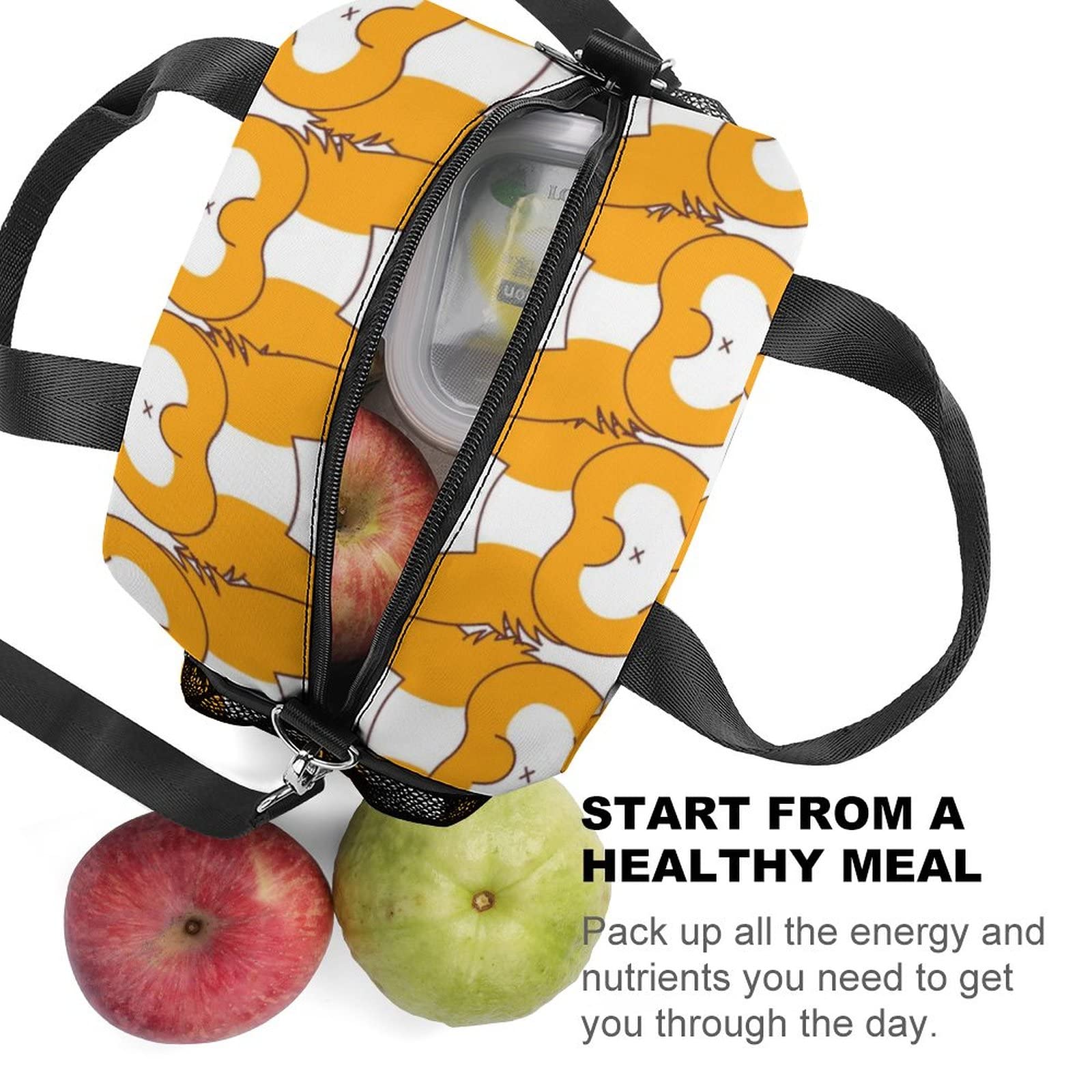 Borsa Pranzo Termica Corgi Con Tracolla - Impermeabile, Isolata, Per Ufficio E Viaggi - Foto 11