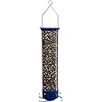 Droll Yankees Squirrel Proof Bird Feeders for Outdoors - Flipper, Collapsible Perches, 5-Pound Seed Capacity, Blue