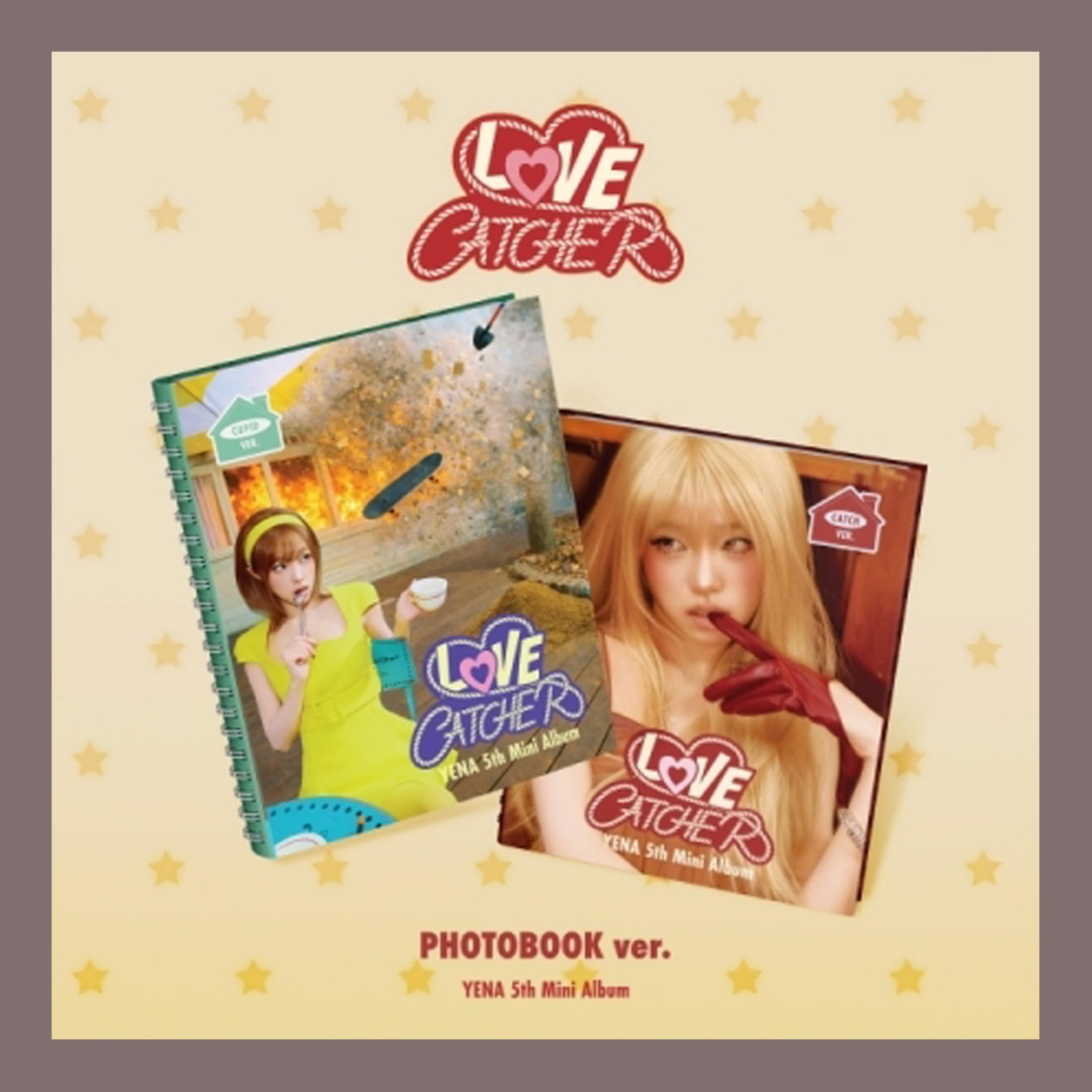 Choi Yena Love Catcher édition photobook Catch Ver finitions haut de gamme