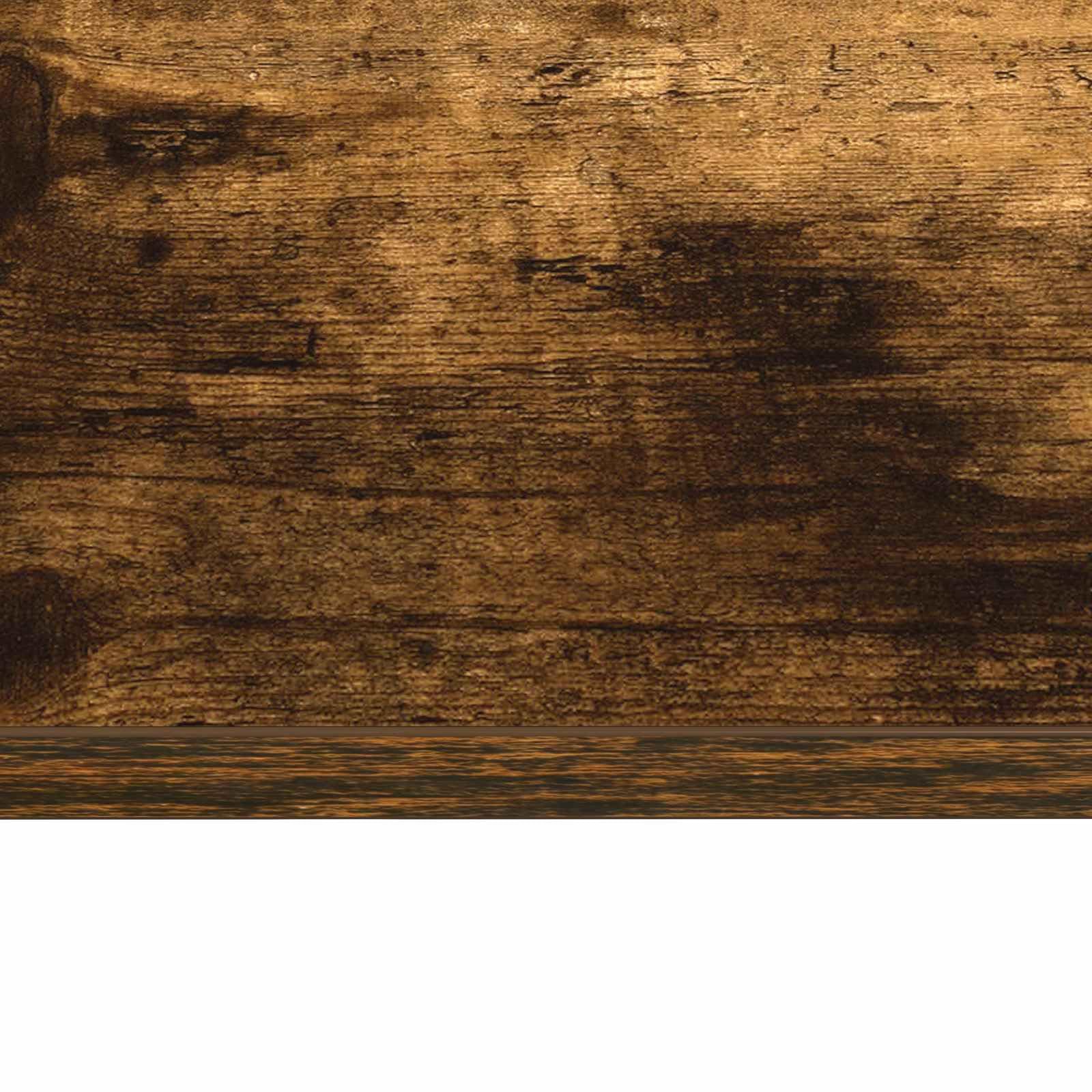 Biurko naścienne dębowe dymne drewno inżynieryjne 100 x 45 x 30 cm