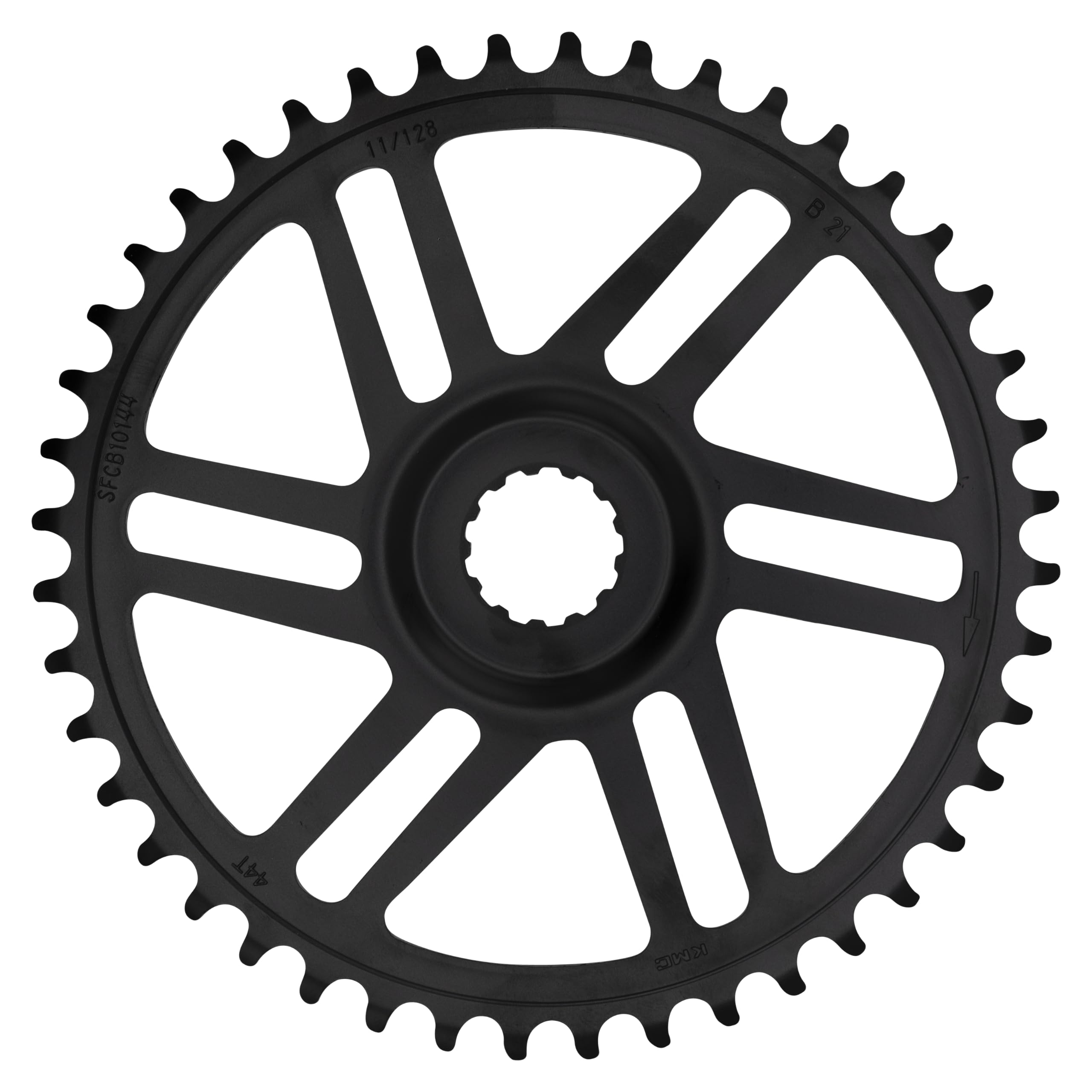 KMC Bosch Gen 3 Super Narrow Direct Mount Chainring, Black, 44T, Chainline 47.5mm of 50.0mm