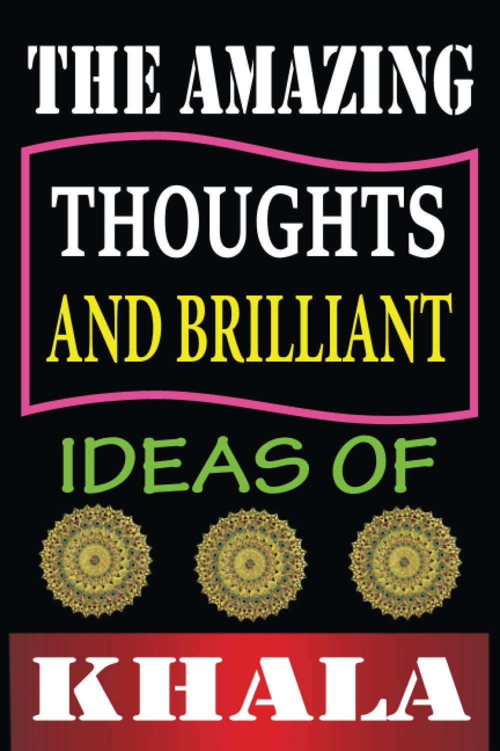 The Amazing Thoughts And Brilliant Ideas Of Khala: Personalized Thanksgiving & Birthday Notebook Gift for Khala