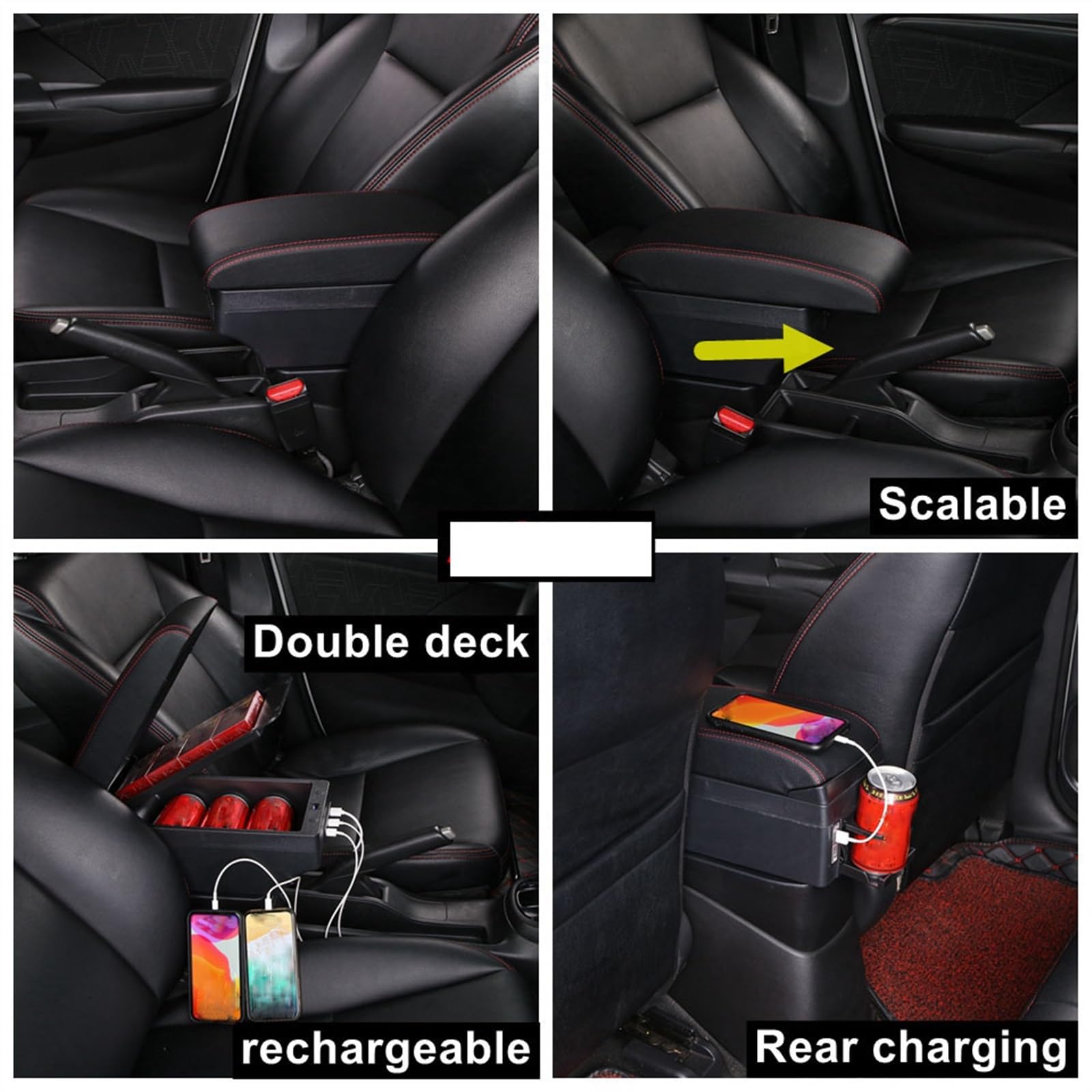 Braccioli per Ford Focus 3 Mk3 2011-2019 Console Centrali per Doppio