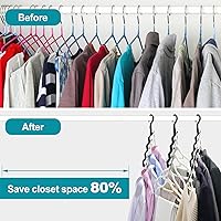 Vista 3 de Organizadores y almacenamiento de armario, organización mejorada y almacenamiento de ropa, paquete de 8 artículos esenciales para dormitorio