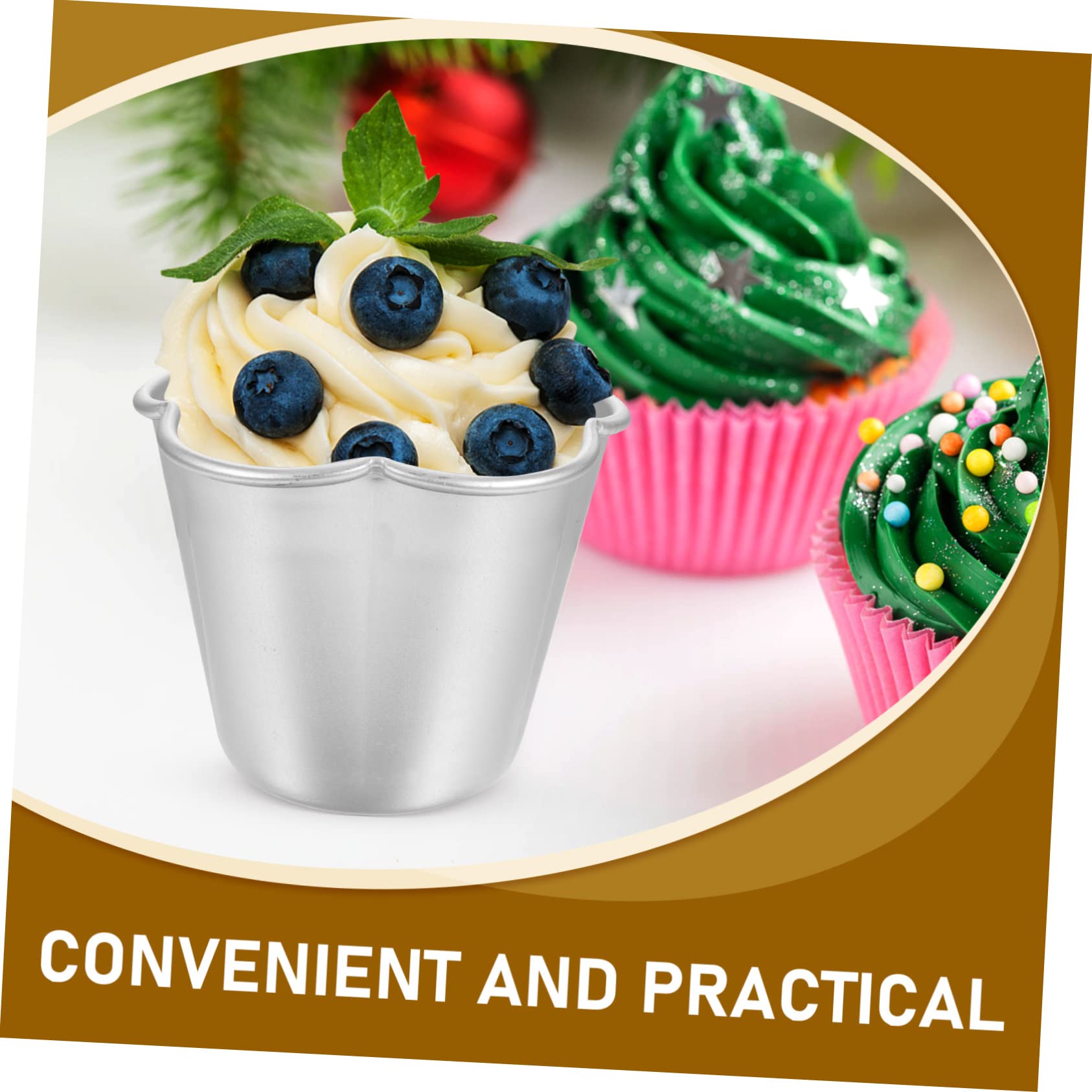 ABOOFAN 18pièces Moules à Pudding Réutilisables De Moules Antiadhésifs Pour Muffins Et Gâteaux Outil De Pâtisserie Pratique Pour Desserts Et Célébrations