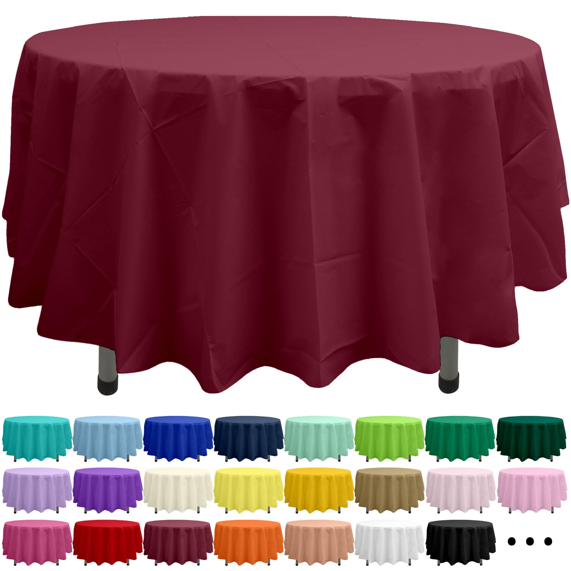 Party Ulyja Blush Pink 2 Pack Plastic Tablecloth Rectangle 54 x 108 Inches Disposable Pale Pastel Pink Reusable Table Covers for Dining, Birthday, Wedding, Picnic, Event and Outdoor Use — view 40