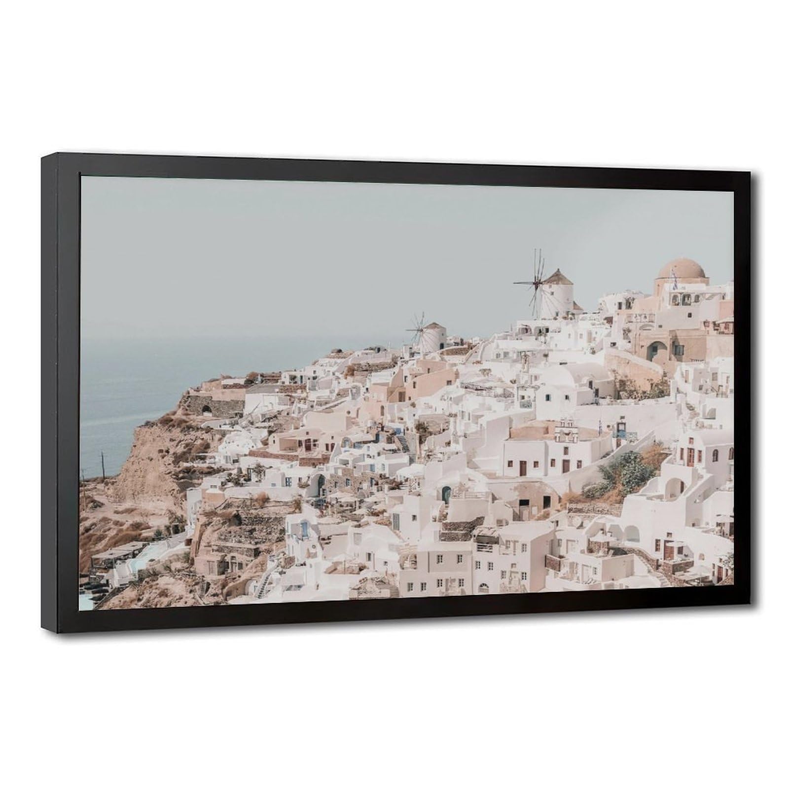 Bareronor Santorini Poster Canvas Poster Bedroom Decor Landscape Office Room Decor Gift 24" L X 36" W