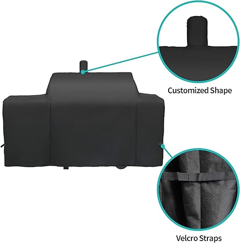 Miniatura 2 de i COVER Cubierta de parrilla para Oklahoma Joe's Longhorn Combo de carbón para ahumador y parrilla, resistente al agua para patio al aire libre,
