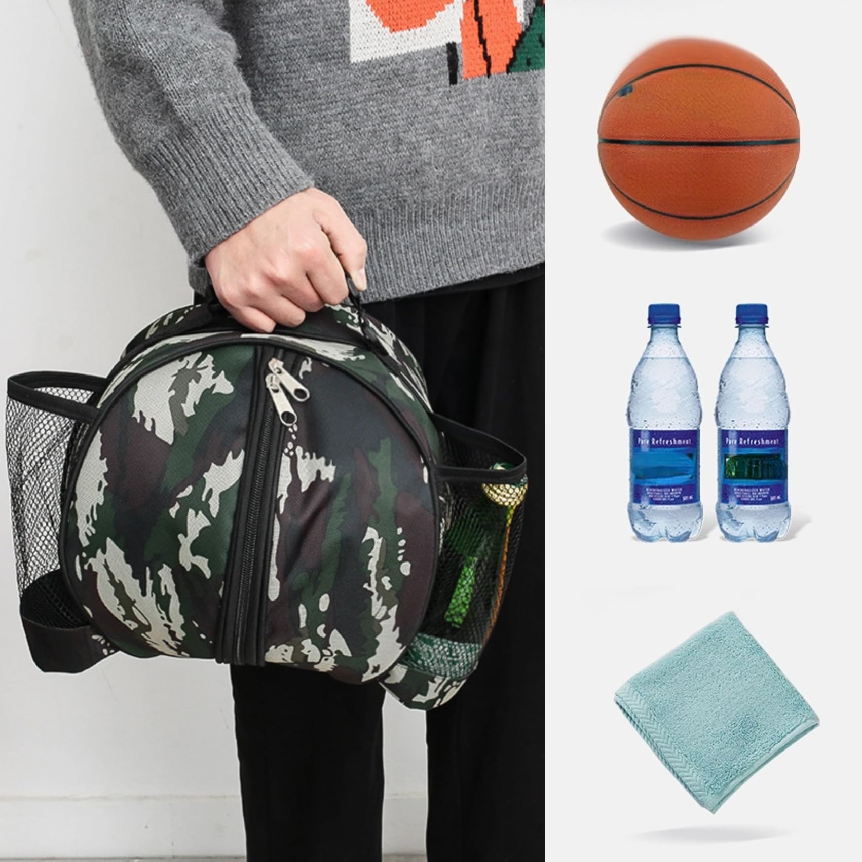 Bolsa de baloncesto bandolera con correa para el hombro