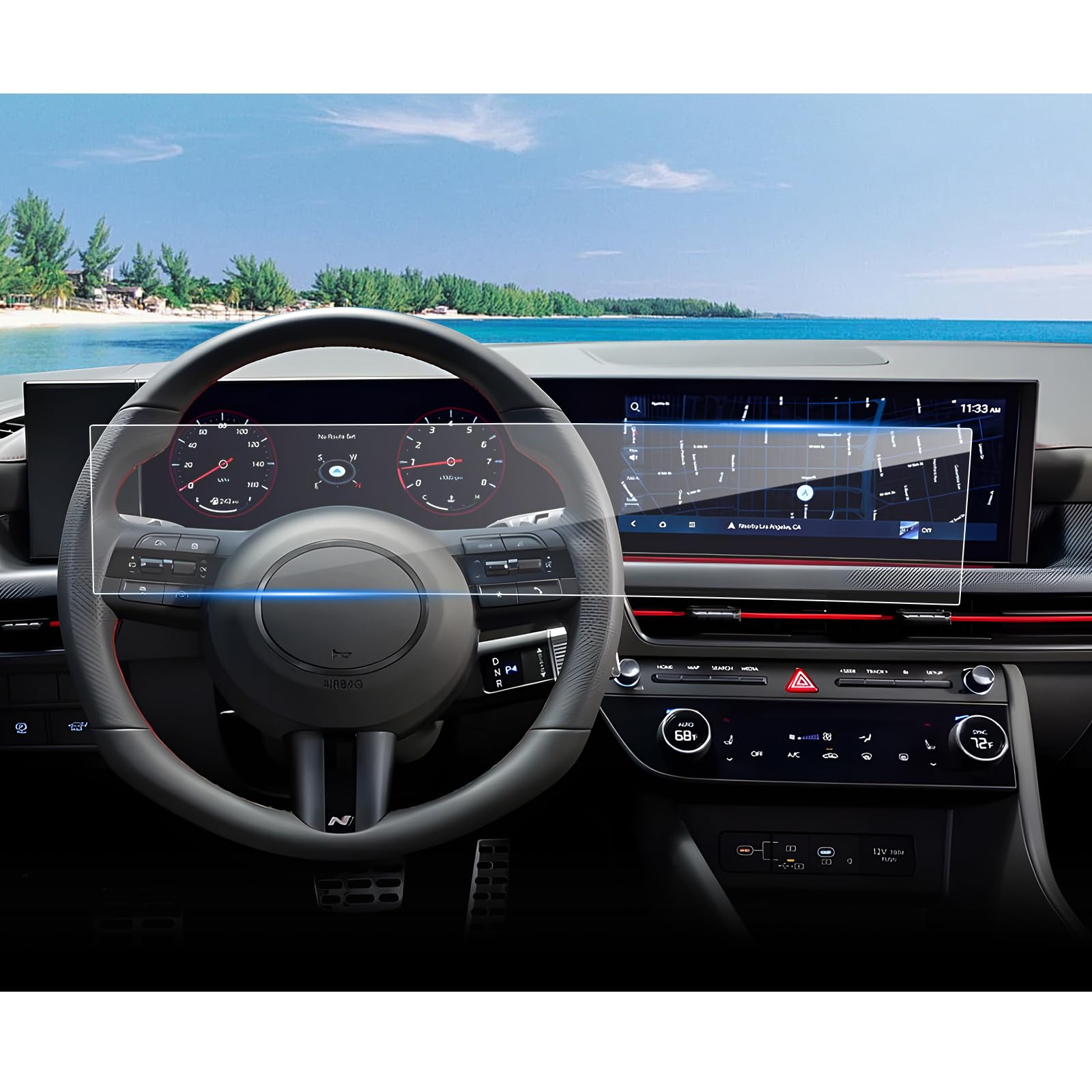 Amazon.com: Coleya (2PC) 2024 Sonata Screen Protector for Hyundai ...