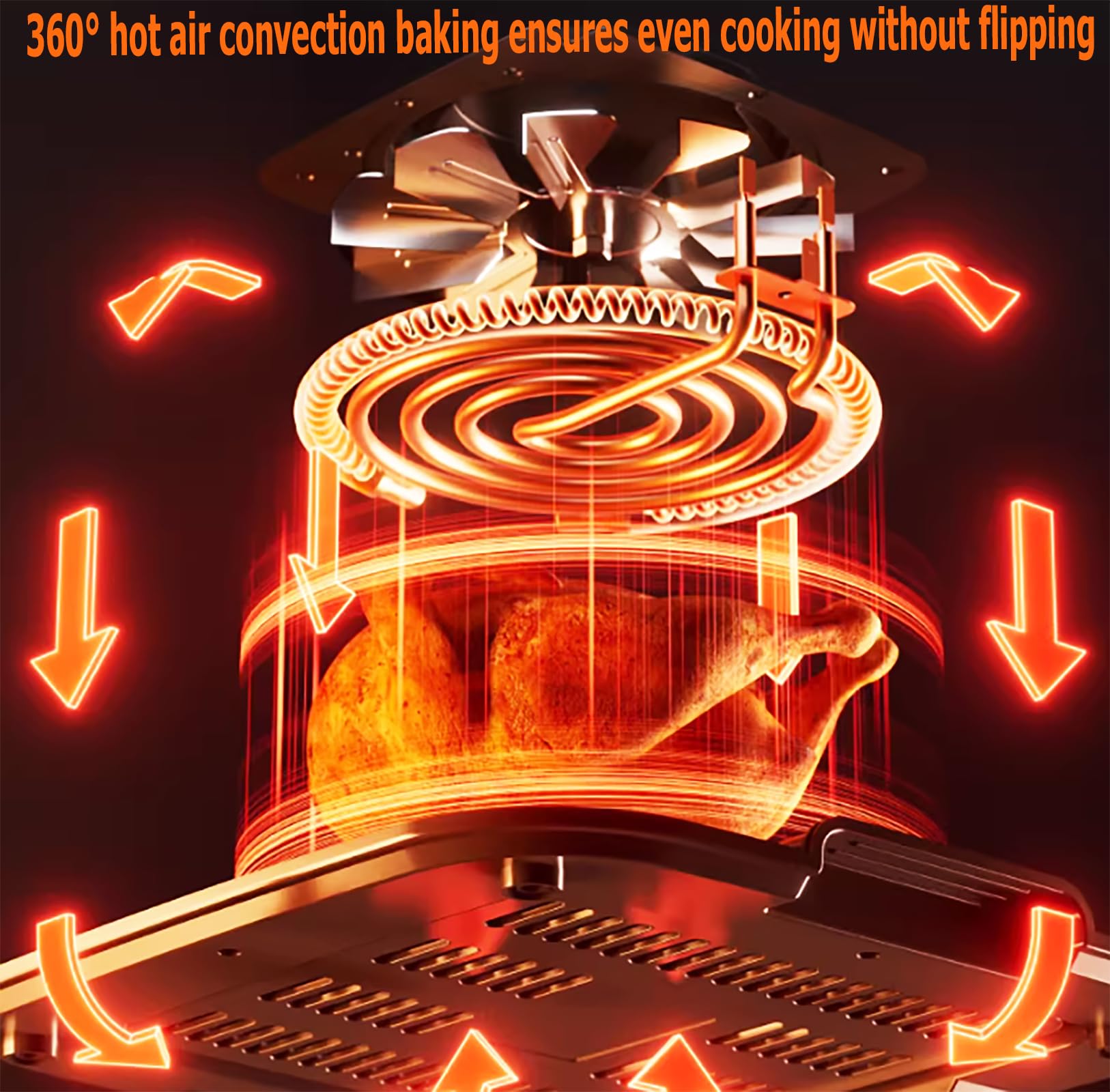 12L air fryer airfryer avec hublot,Écran tactile 12 programmes de cuisson,rôtissage,grillade,décongélation,2000W,50 feuilles de papier sulfurisé pour friteuse à air chaud incluses