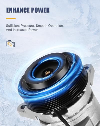 Miniatura 4 de OCPTY Compresor de aire acondicionado CO 10802C para Dodge Ram 1500 5.7L para Dodge Ram 2500 5.7L para Dodge Ram 3500 5.7L 2003-2008