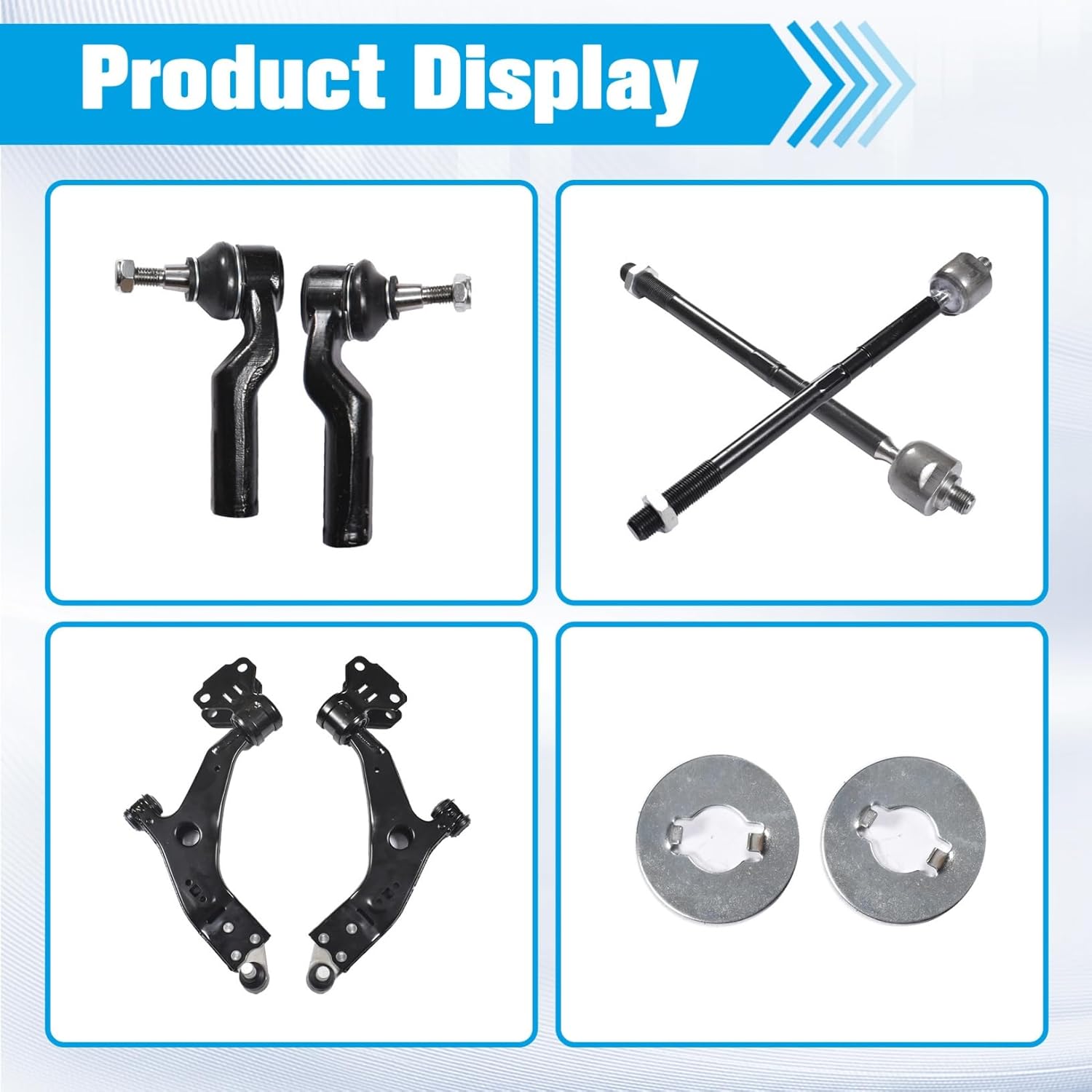 Front Lower Control Arm Ball Joint Sway Bar Link Tie Rod End Kit 8 Piece Set Replacement for Escape 2013-2018 524-113