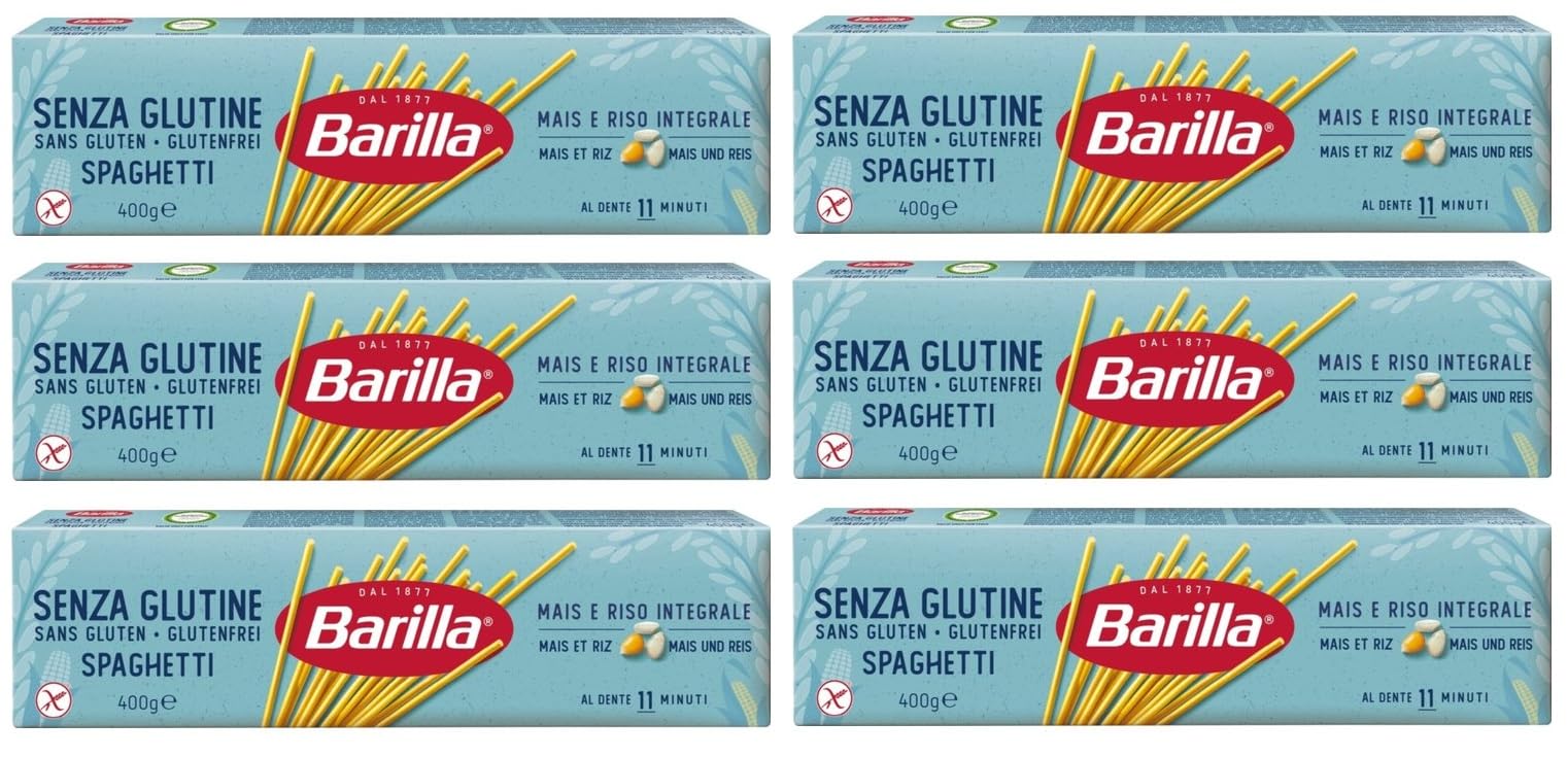 18er-Pack Testpaket Pasta Spaghetti Rummo Barilla Divella Senza Glutine, Glutenfreie Nudeln Italienische Pasta 400g