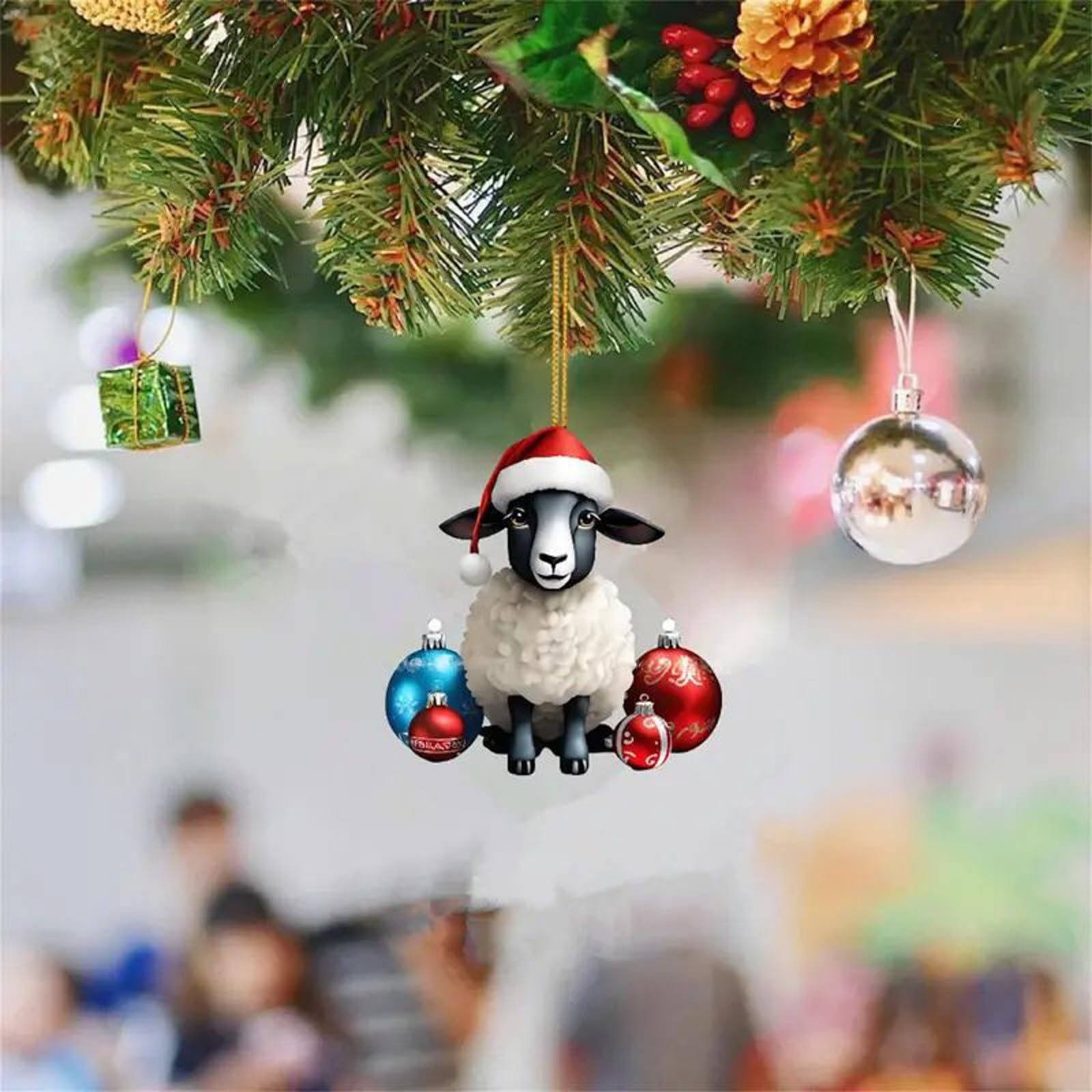 Bauernhaus-Schaf 2024 Weihnachtsschmuck, Bauernhaus Produktbild-Vorschau 4