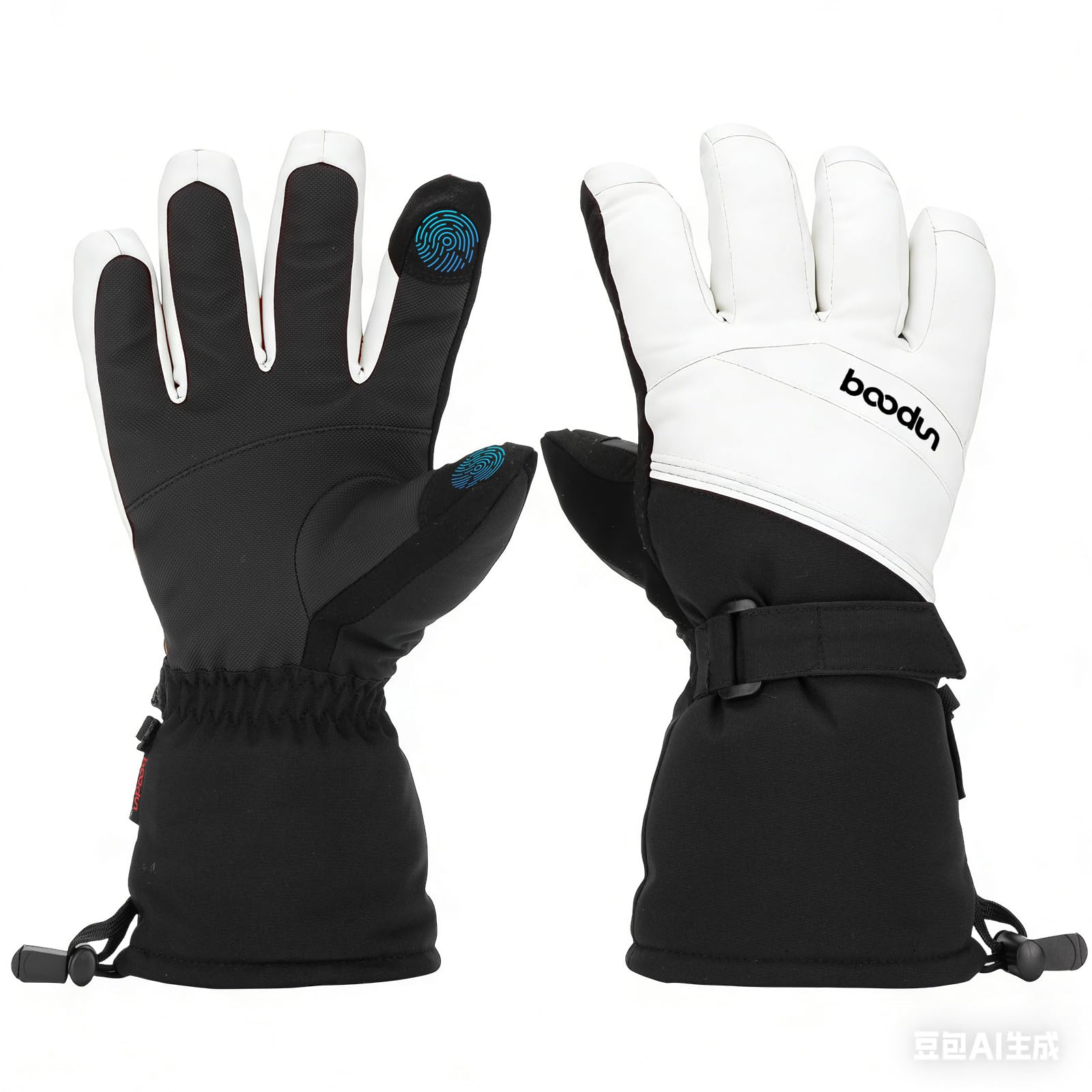 Guantes de esquí para hombre, guantes de invierno, impermeables, cálidos, para pantalla táctil, para hombre y mujer, ideales para ciclismo, equitación, correr, senderismo