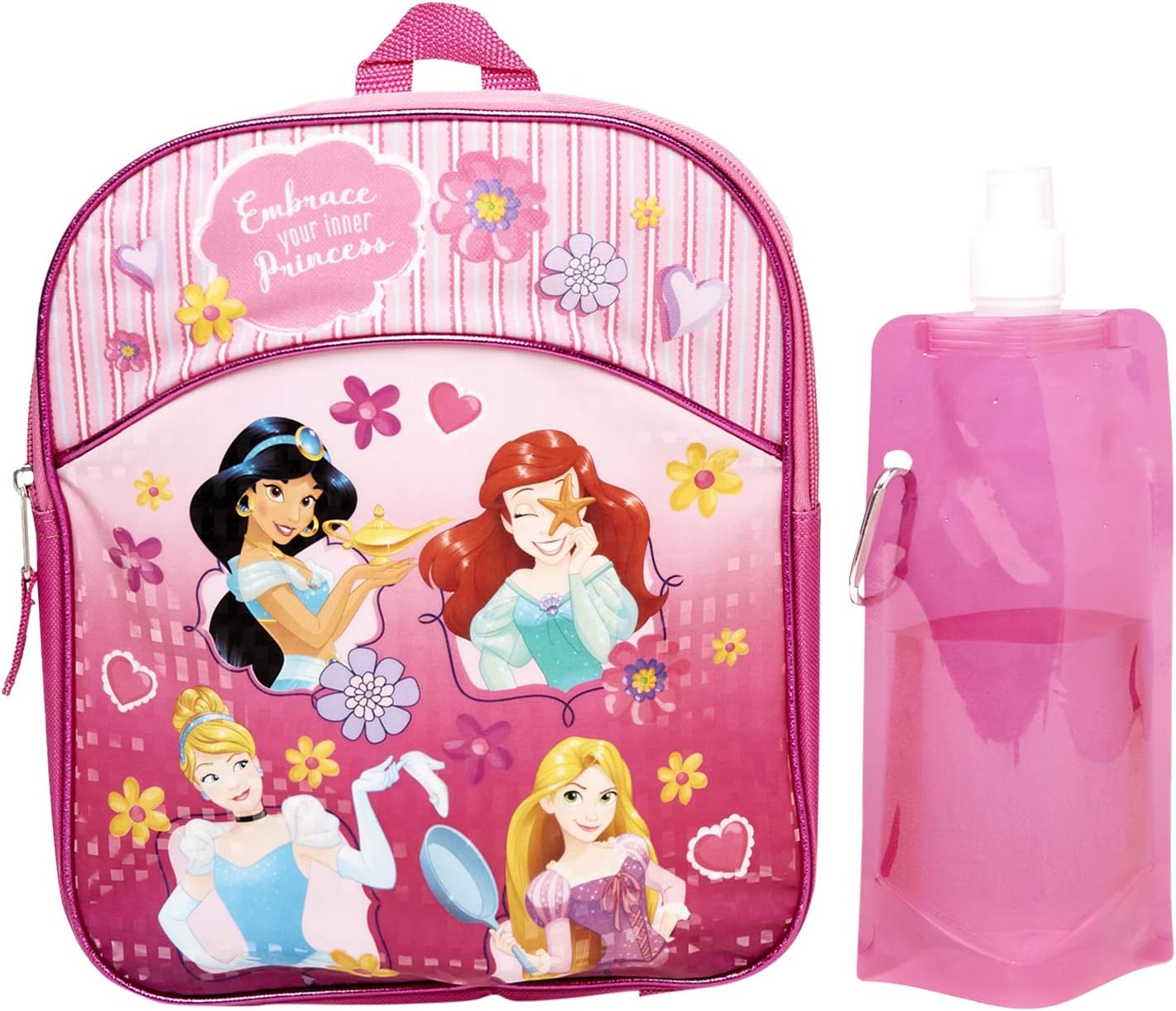 Disney Princess Backpack Combo Set Cinderella, Ariel, Belle 3 Piece Backpack Set Backpack