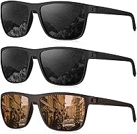 Vista 36 de KALIYADI Gafas de sol polarizadas para hombre, gafas de sol ligeras con protección UV para conducir, pescar y jugar golf