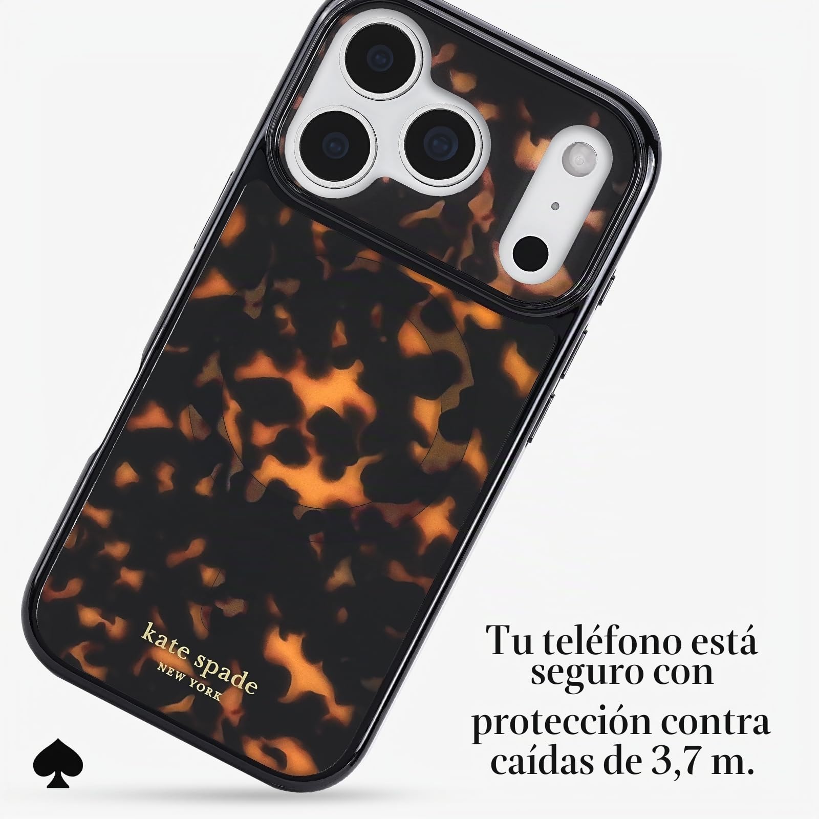 Kate Spade New York Funda para iPhone 17 Pro, Compatible con MagSafe, Funda de diseño para teléfono, Tortuga