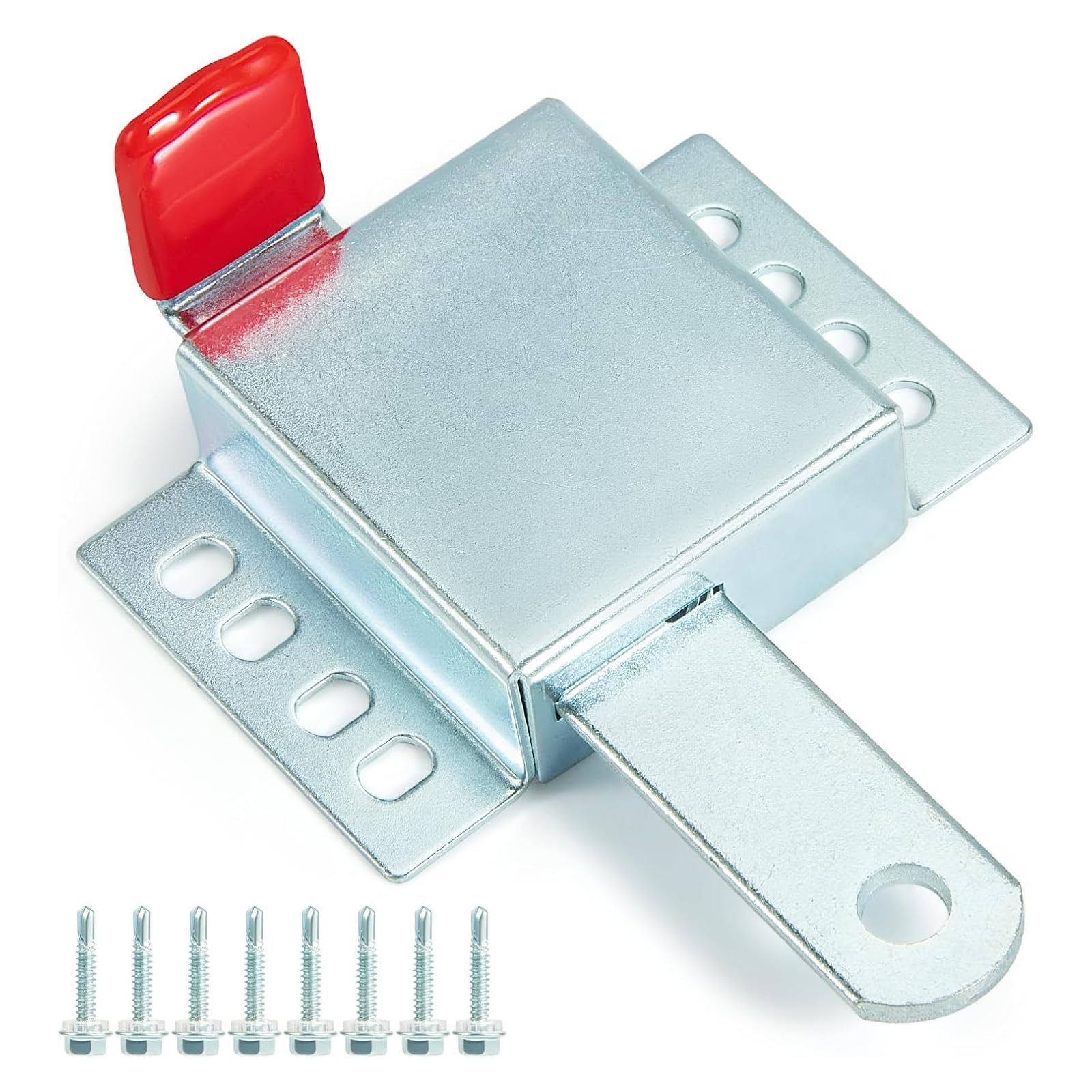 Shyyoulqe Multicolor Not Theft Garage Door Reinforced Steel Bolt Double Side Mounting Erosion Resistant Easy Secure Setups For House Not Theft Garage Door Bolt
