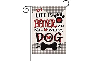 Dog Garden Flag 12x18 Inch Double-Sided
