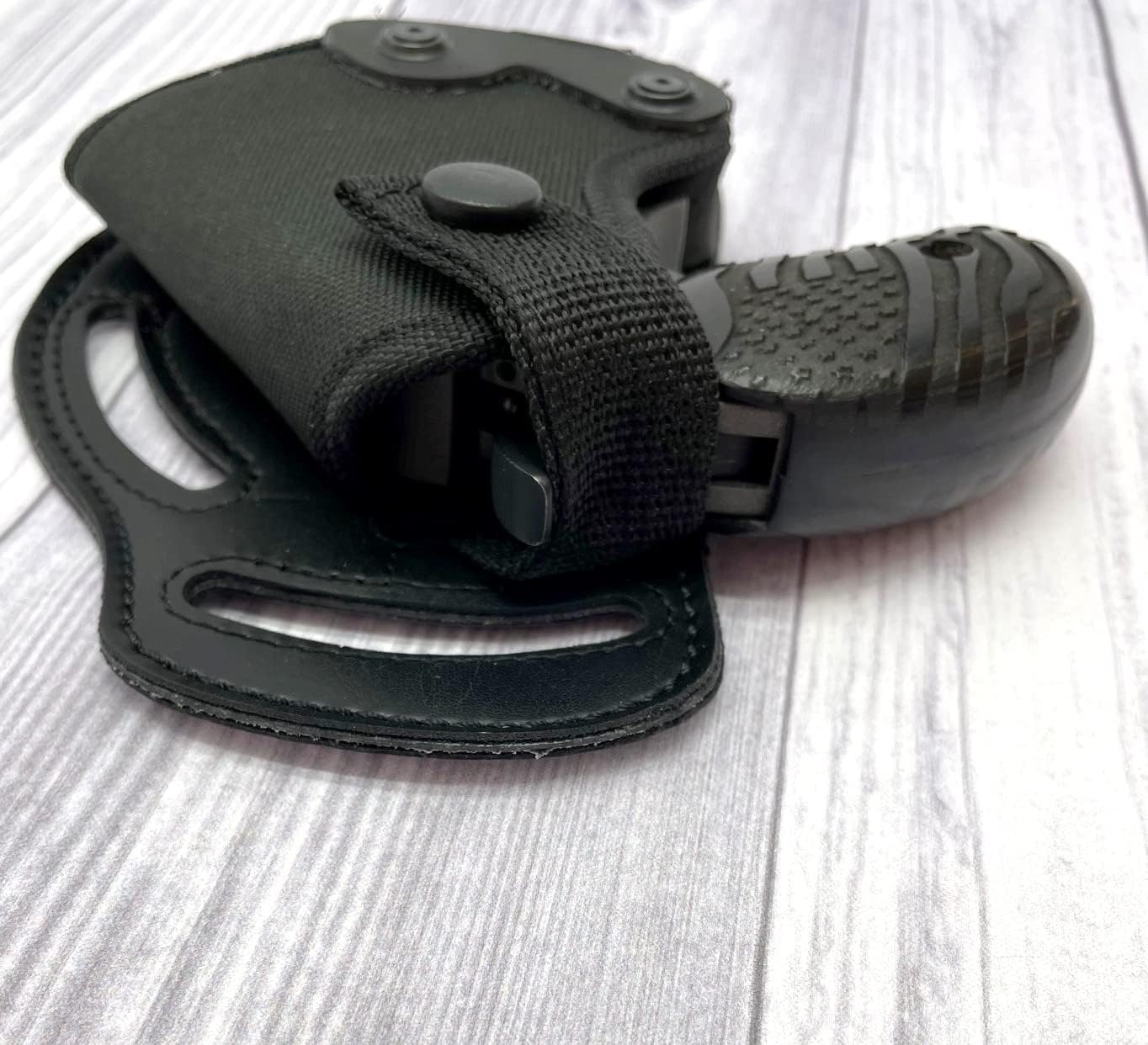 Right Hand Side or Small of Back (SOB) Belt Holster for Bond ARMS Old Glory Over/Under Derringer 45/410, 3.5" to 6" Barrel