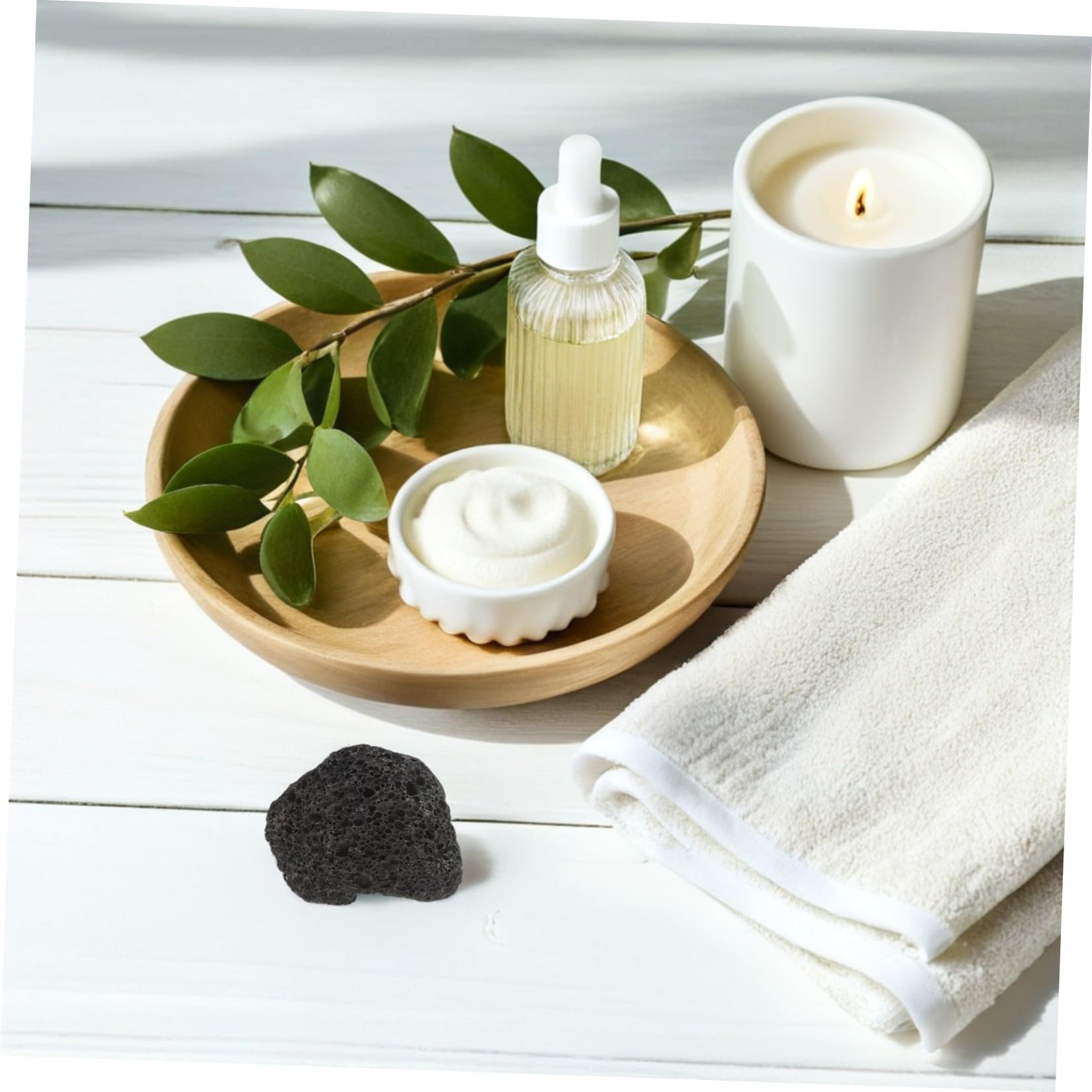 Sosoport Diffusore Pezzi Lavica in Essenziali Pietra Oli di 4 Nera | Dimensione 5-8cm, Forma Naturale, Decorazione Contemporanea, Uso in Camera da Letto e Ambienti Spa