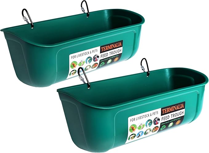 Terminalia Hanging Chicken Feeder Duck Waterer, 2.6 Quart Medium Capacity,