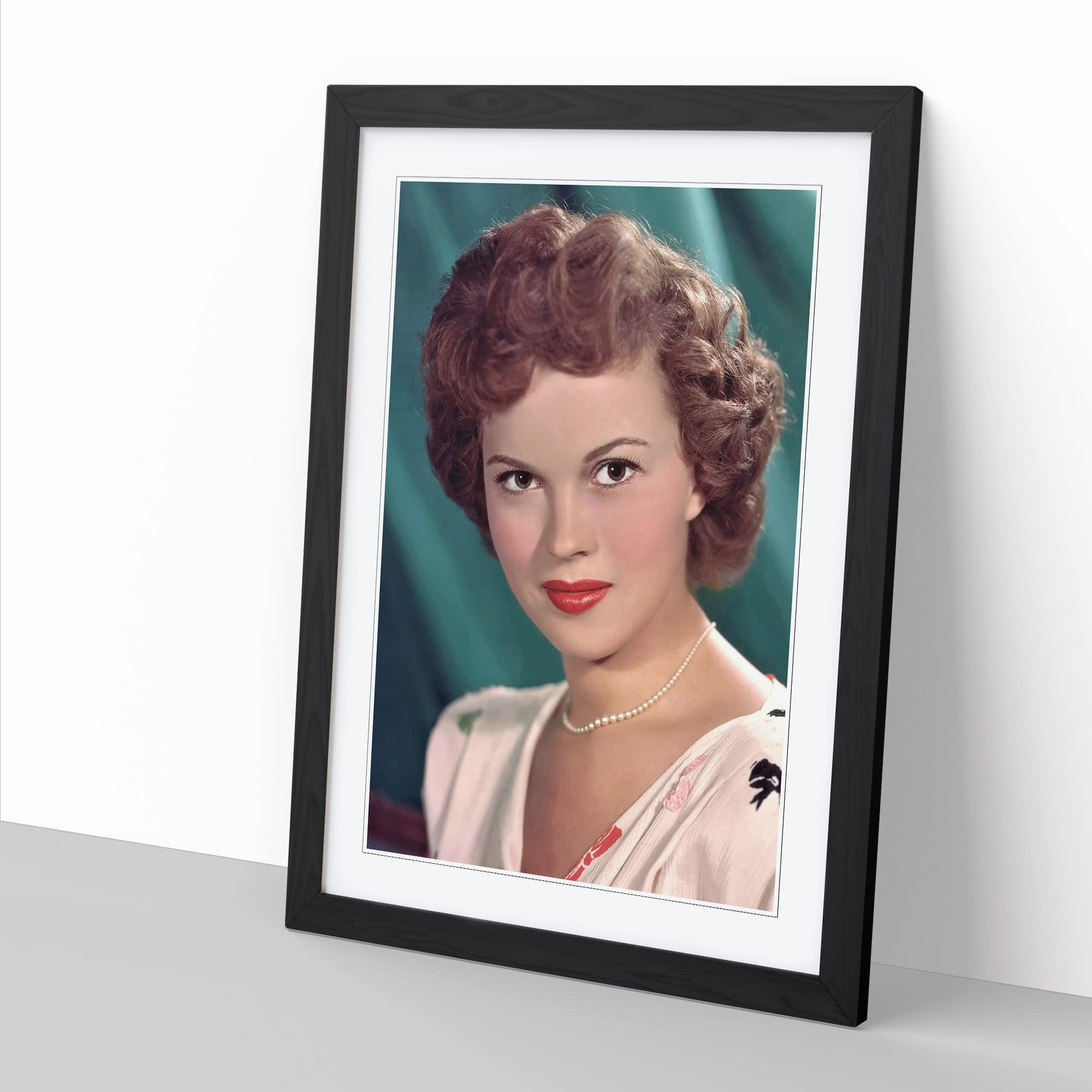 Shirley Temple Modern Framed Wall Art Print, Ready to Hang Picture for Living Room Bedroom Home Office Décor, Black A3 (34 x 46 cm) - Image 2