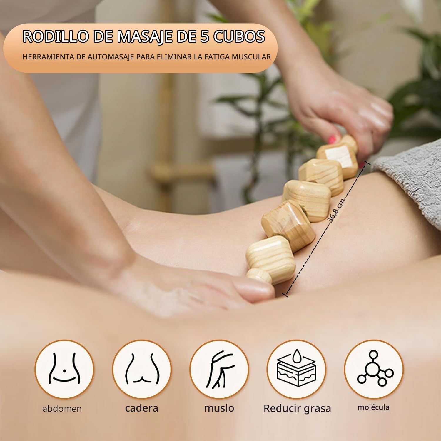 Herramienta de masaje de terapia de madera 16 en 1, masajeador de drenaje linfático, kit de terapia de madera para esculpir el cuerpo, alivio del dolor muscular, rodillo de madera para mujeres LUMEIRA
