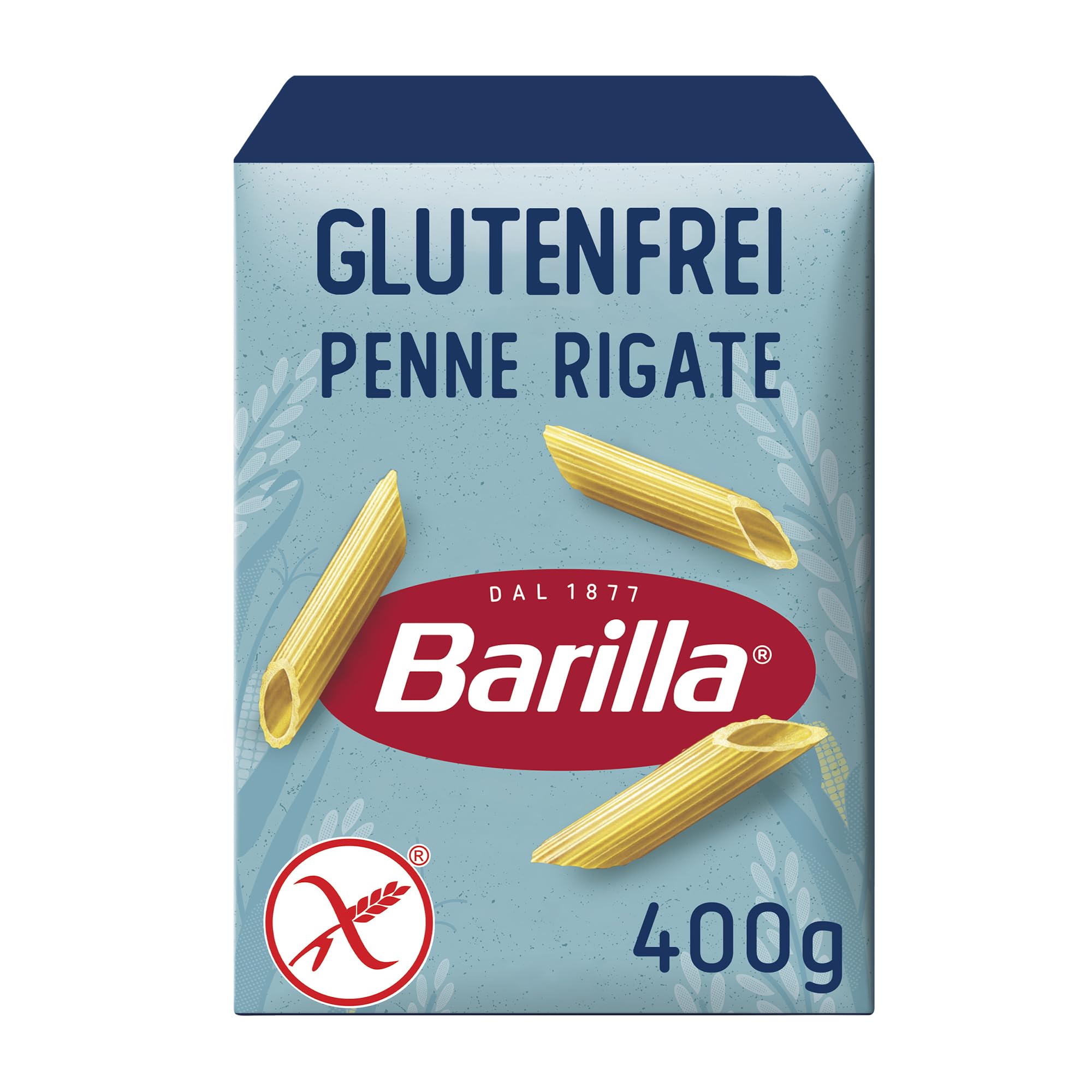 Barilla Pasta Penne Rigate glutenfrei aus Reis und Mais – 1er Pack (1 x 400g)