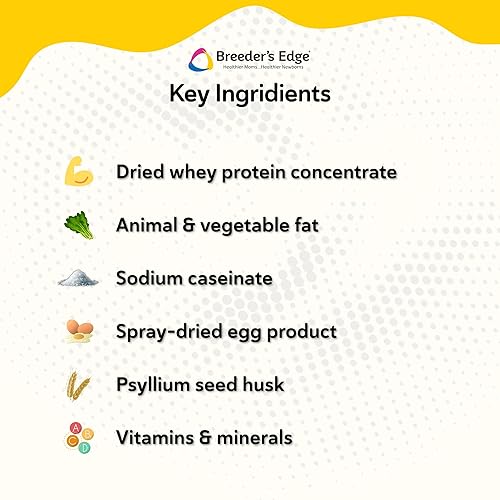 Miniatura 4 de Breeder's Edge Foster Care - Reemplazo de leche canina en polvo, suplemento nutricional completo para cachorros y perros, apoya el sistema digestivo