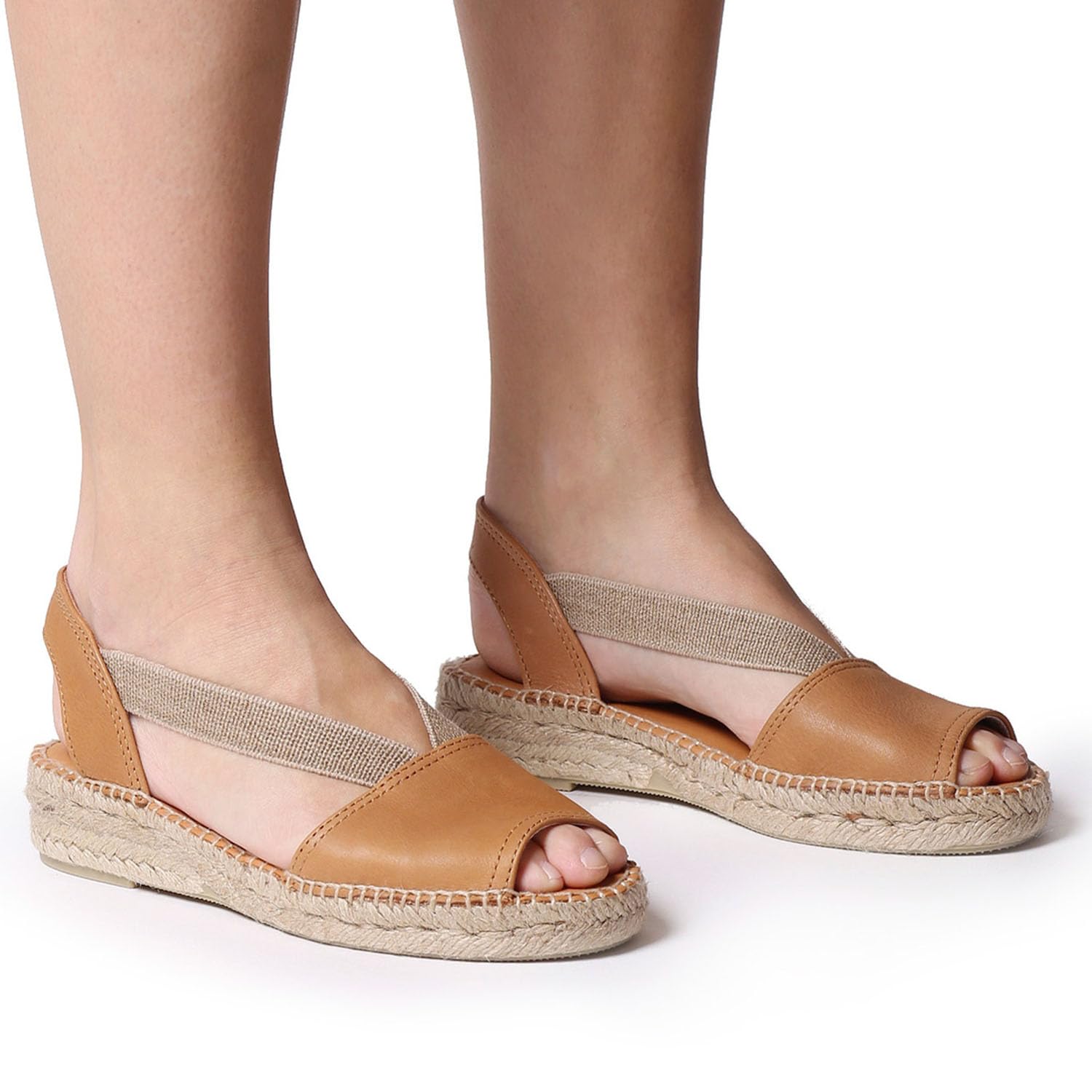 TONI PONS ETNA - Espadrille pour Femmes dans des Tons Unis de en Cuir.