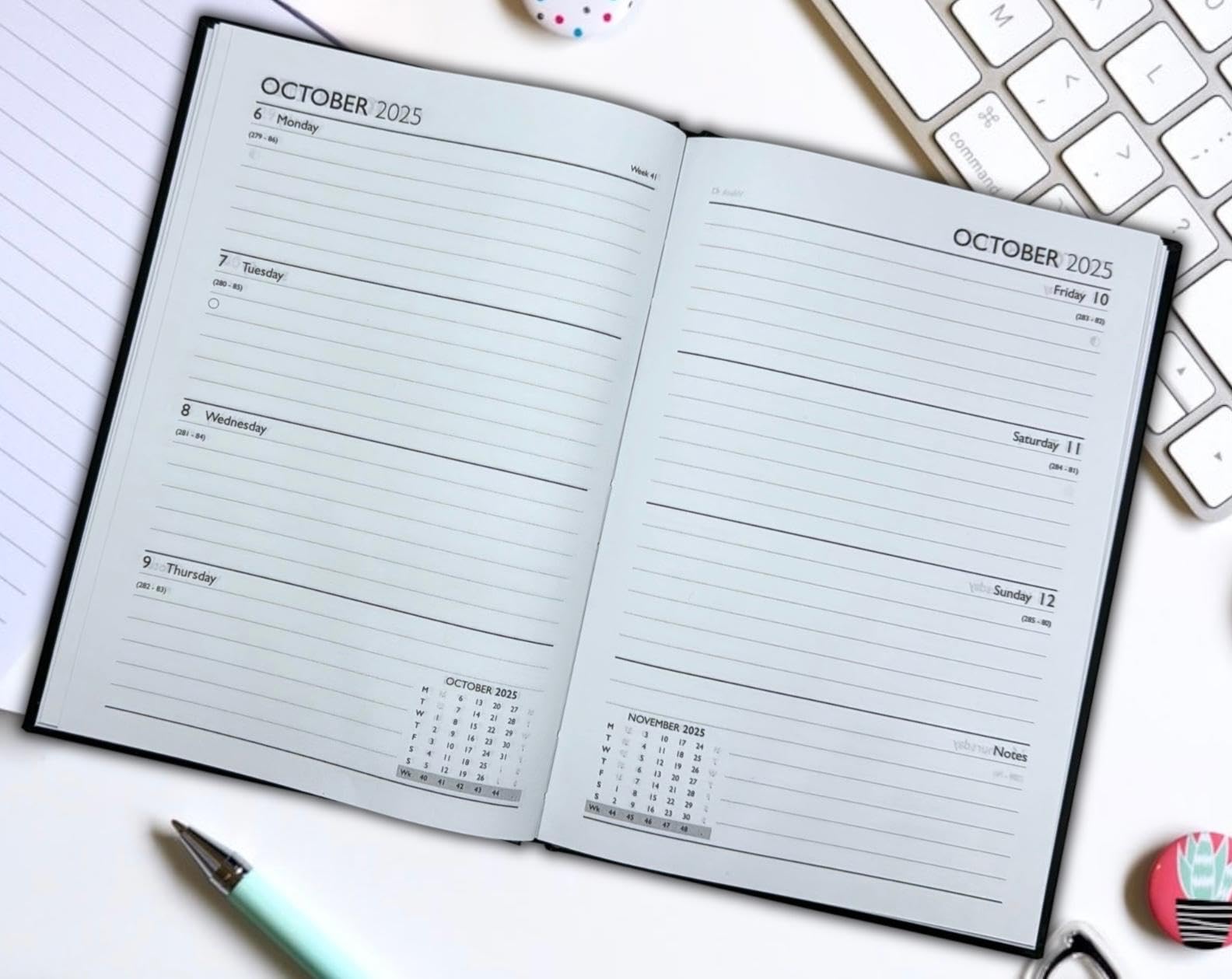 2026-2027 A5 Week to View Academic Diary Mid Year Planner Craft Recycleable, Hello Sun Shine, A5 (148 mm x 210 mm Approx.) - Image 3